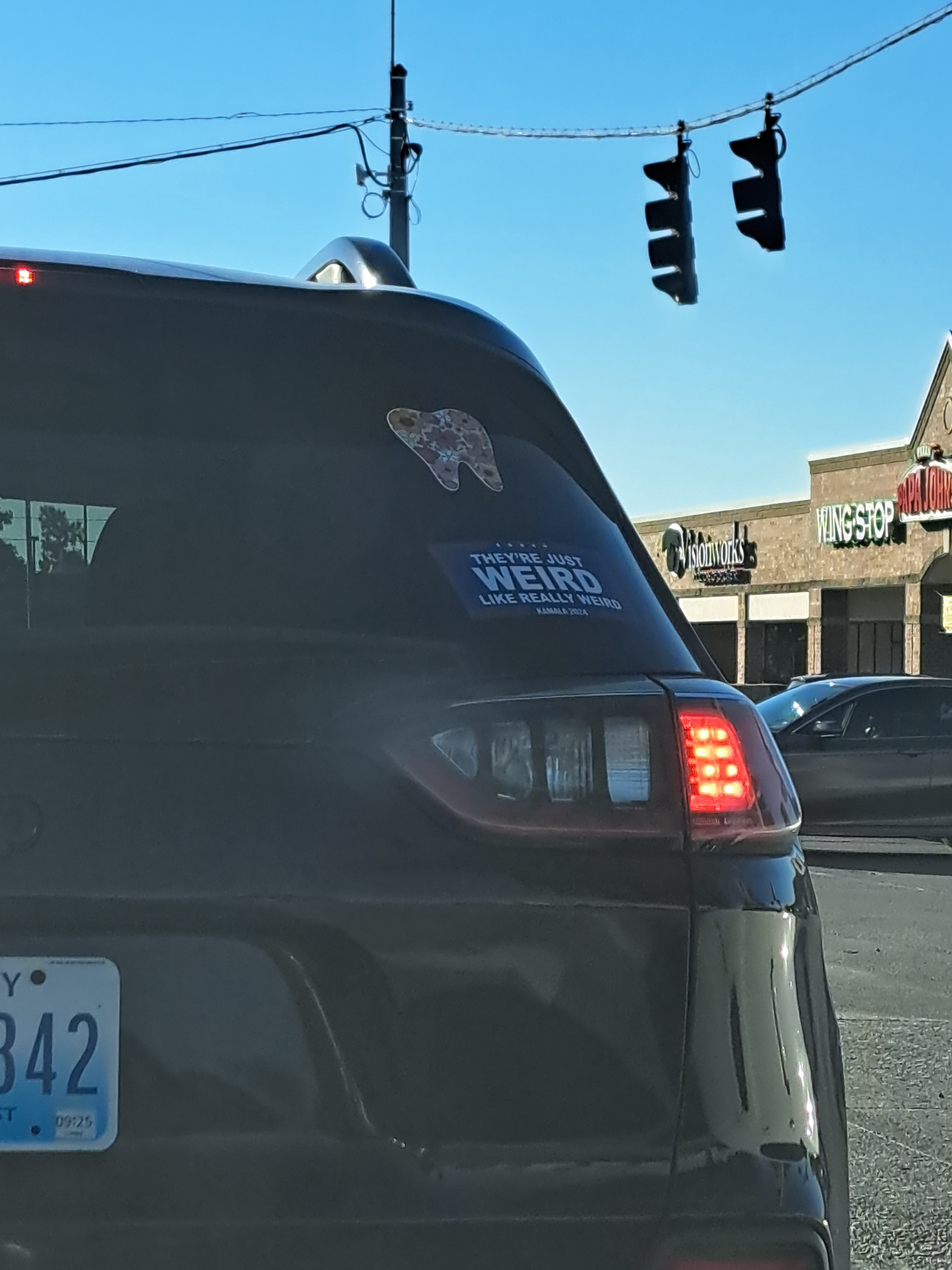 Spotted this on a car today and it brought a smile to my face!