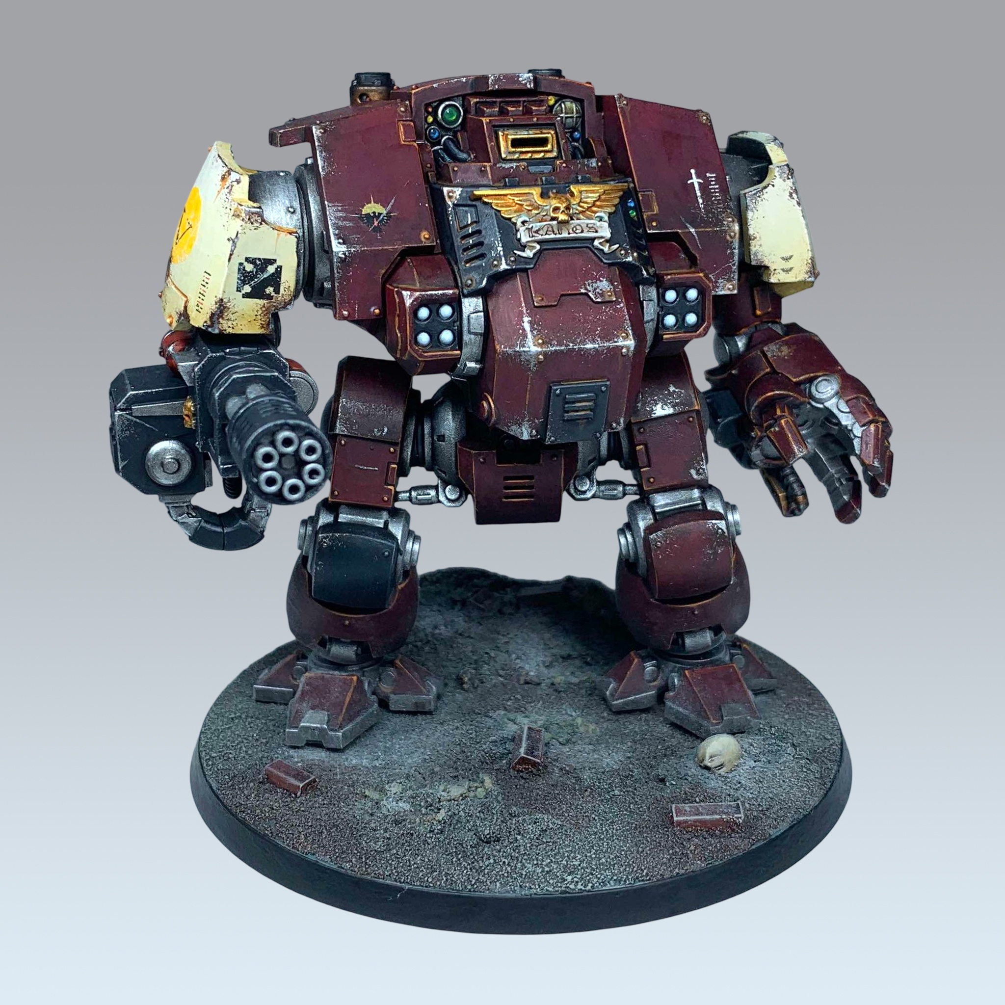 Presenting Honoured Brother Kanos, the Blood Ravens Redemptor Dreadnought!