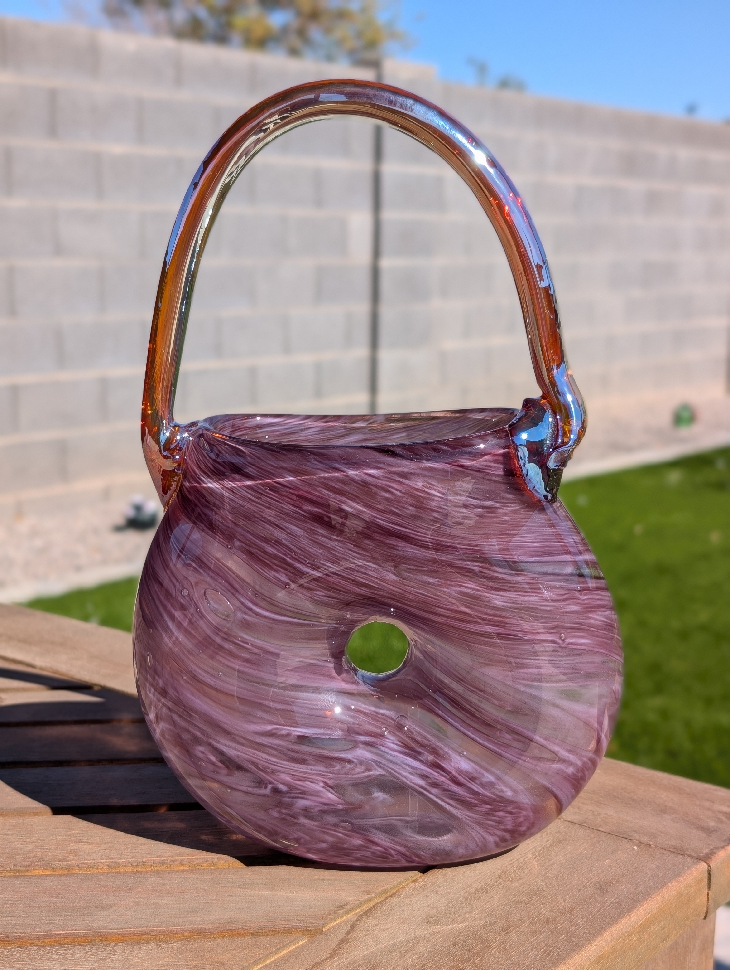 Chic Glass Donut Purse and Elegant Vases