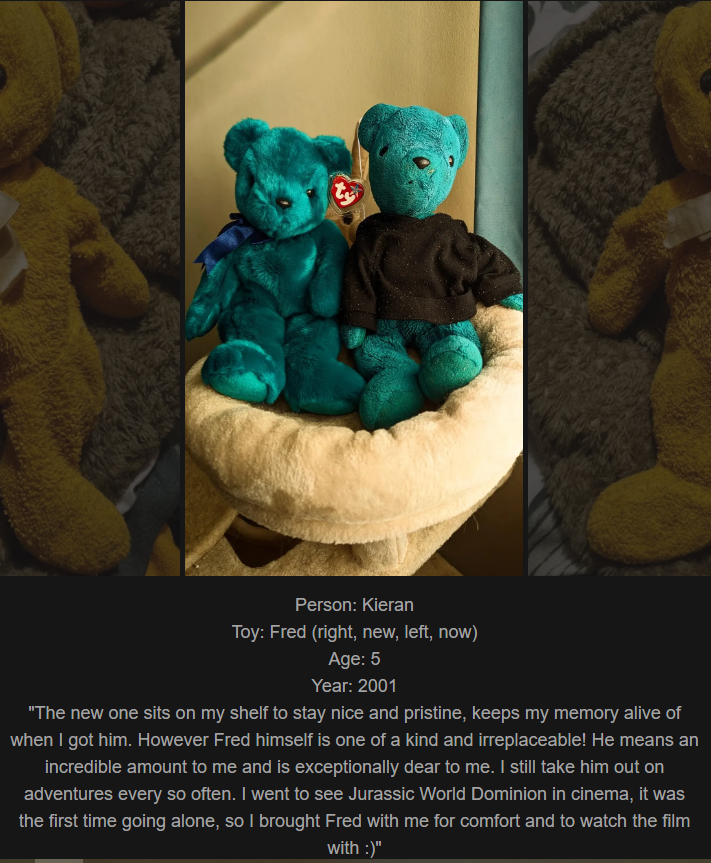 Day 764: Join Me on My Website Celebrating Childhood Toy Memories! Meet Fred, Our Newest Friend!