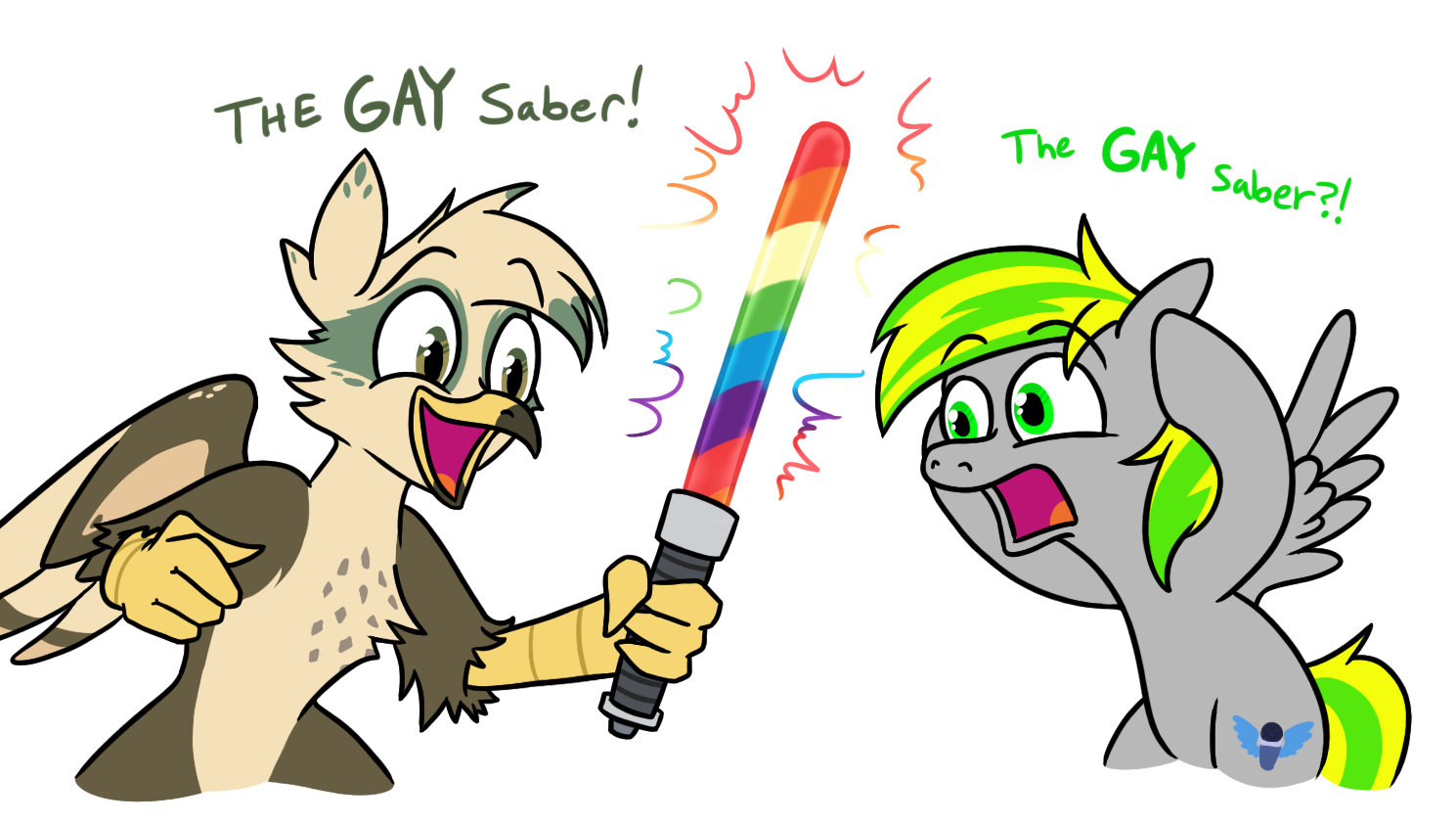 Introducing the Fabulous GAY Saber!