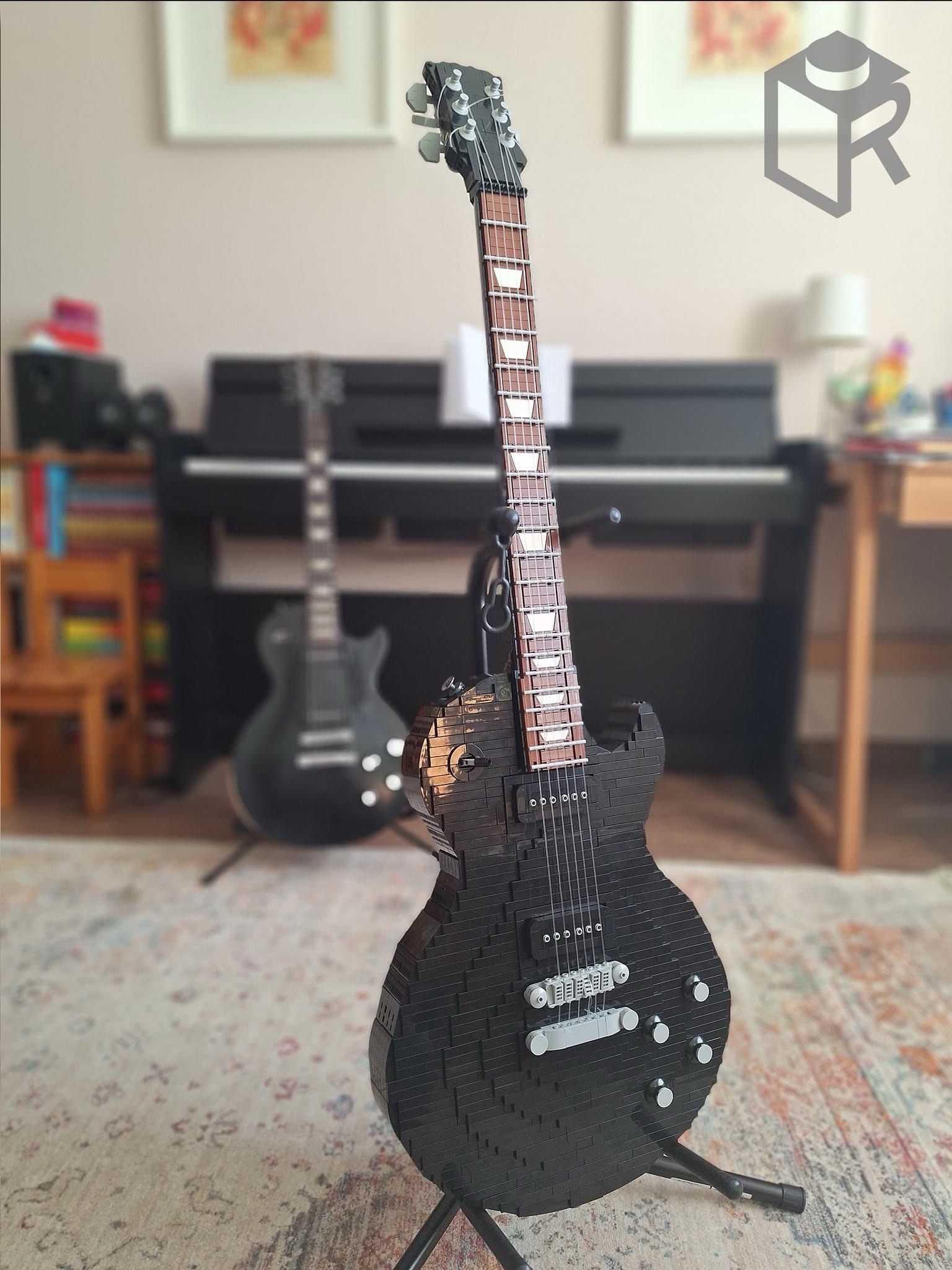 Check out this incredible Lego Les Paul guitar!