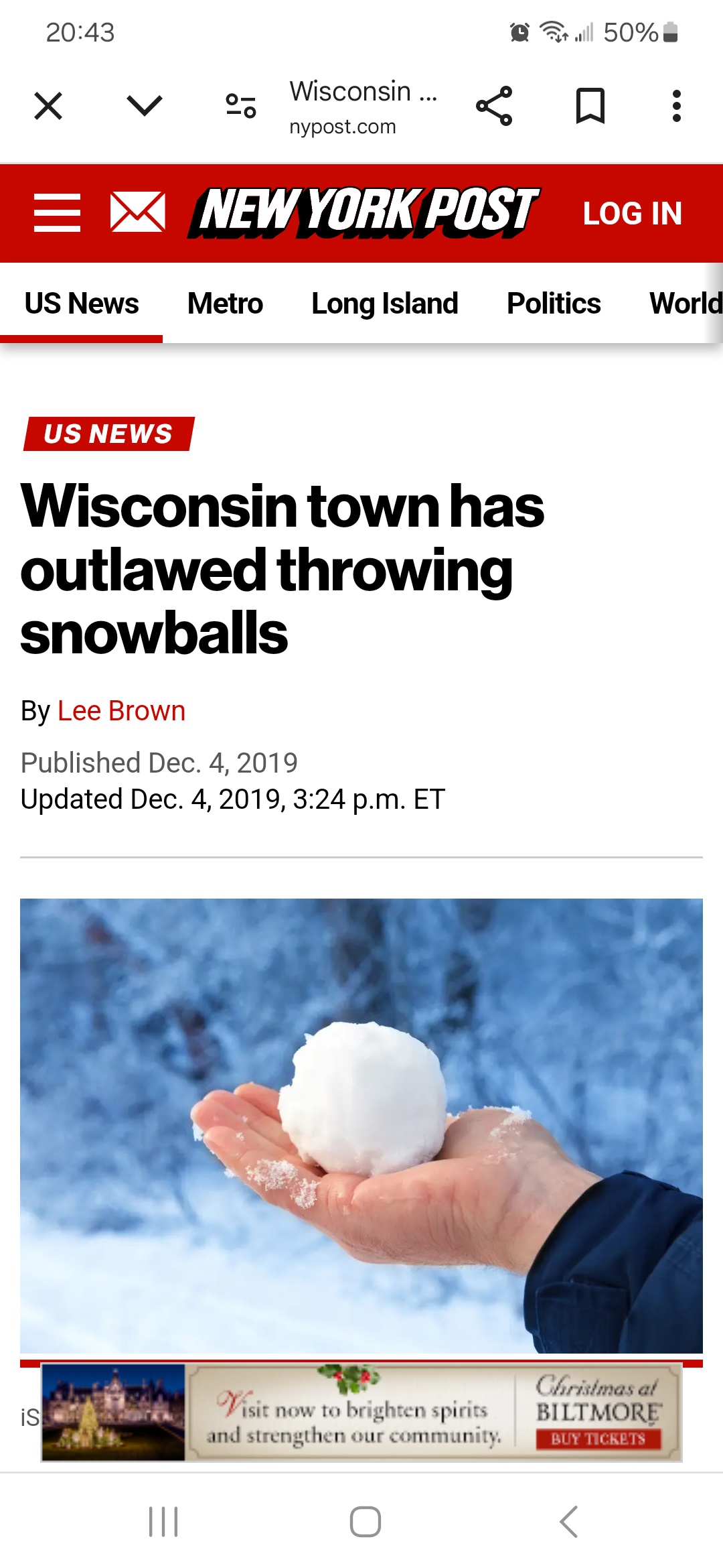 Are snowballs banned? Is that why some of us can't join the snowball fight?