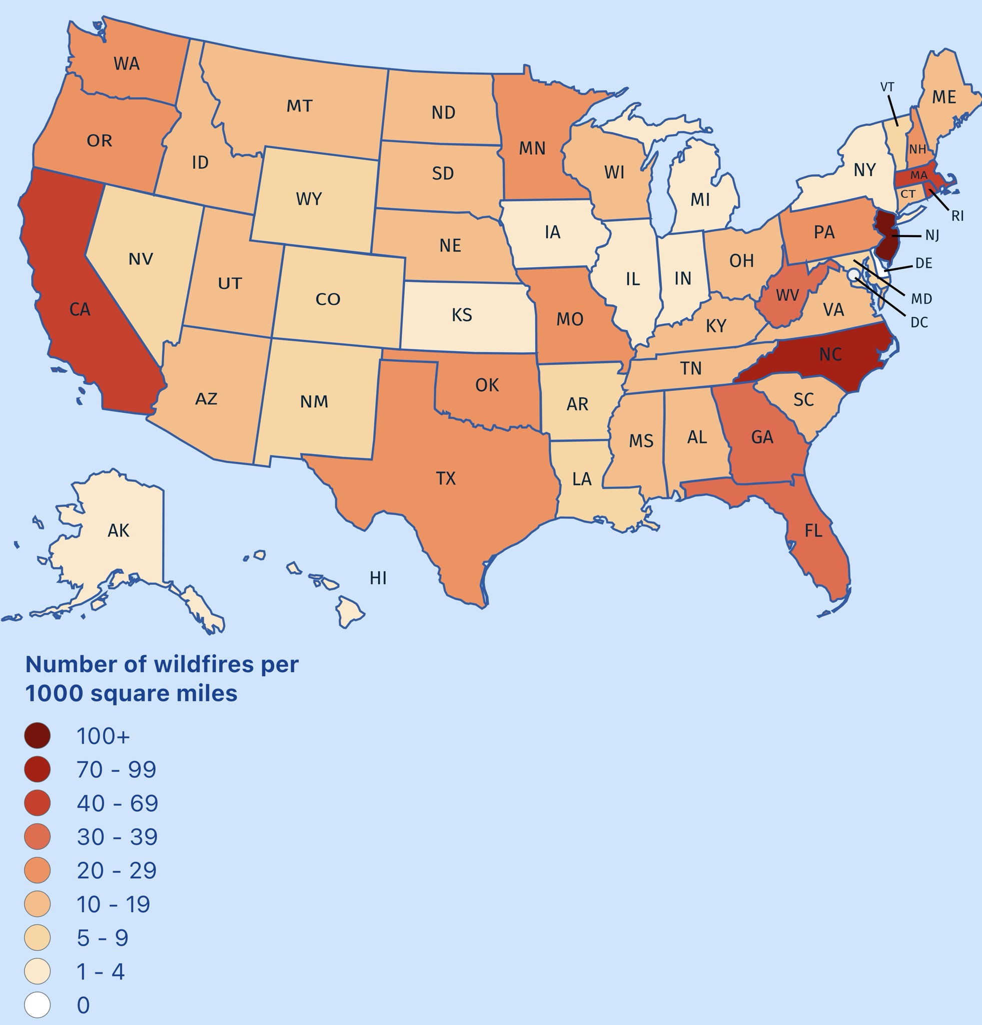 Mapping the Wildfire Crisis: A State-by-State Breakdown for 2024.