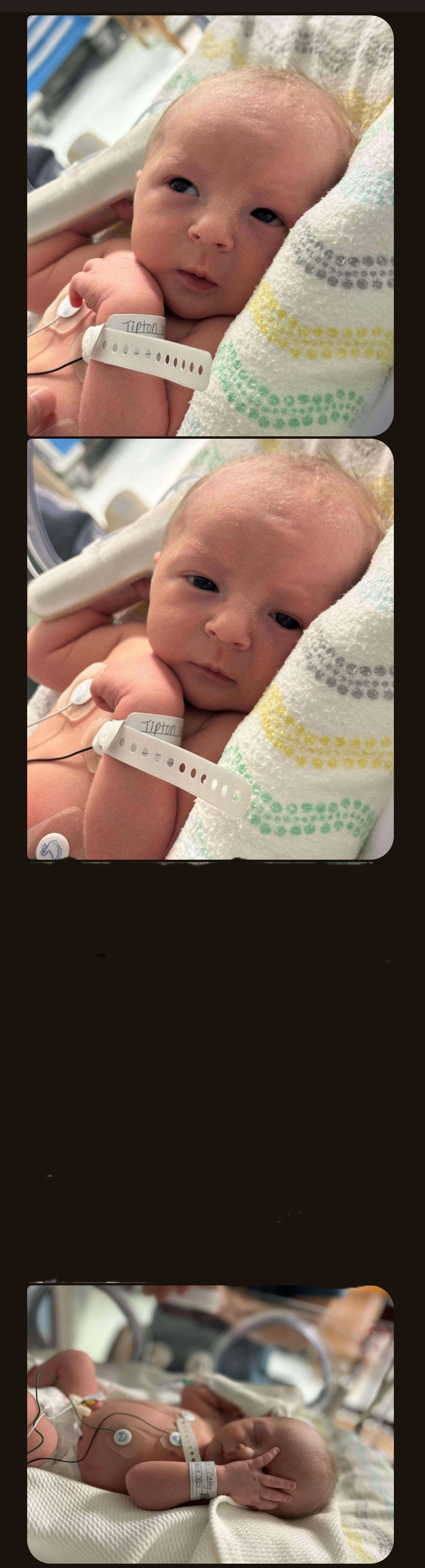 My nephew just entered the world yesterday and he's already seen it all!