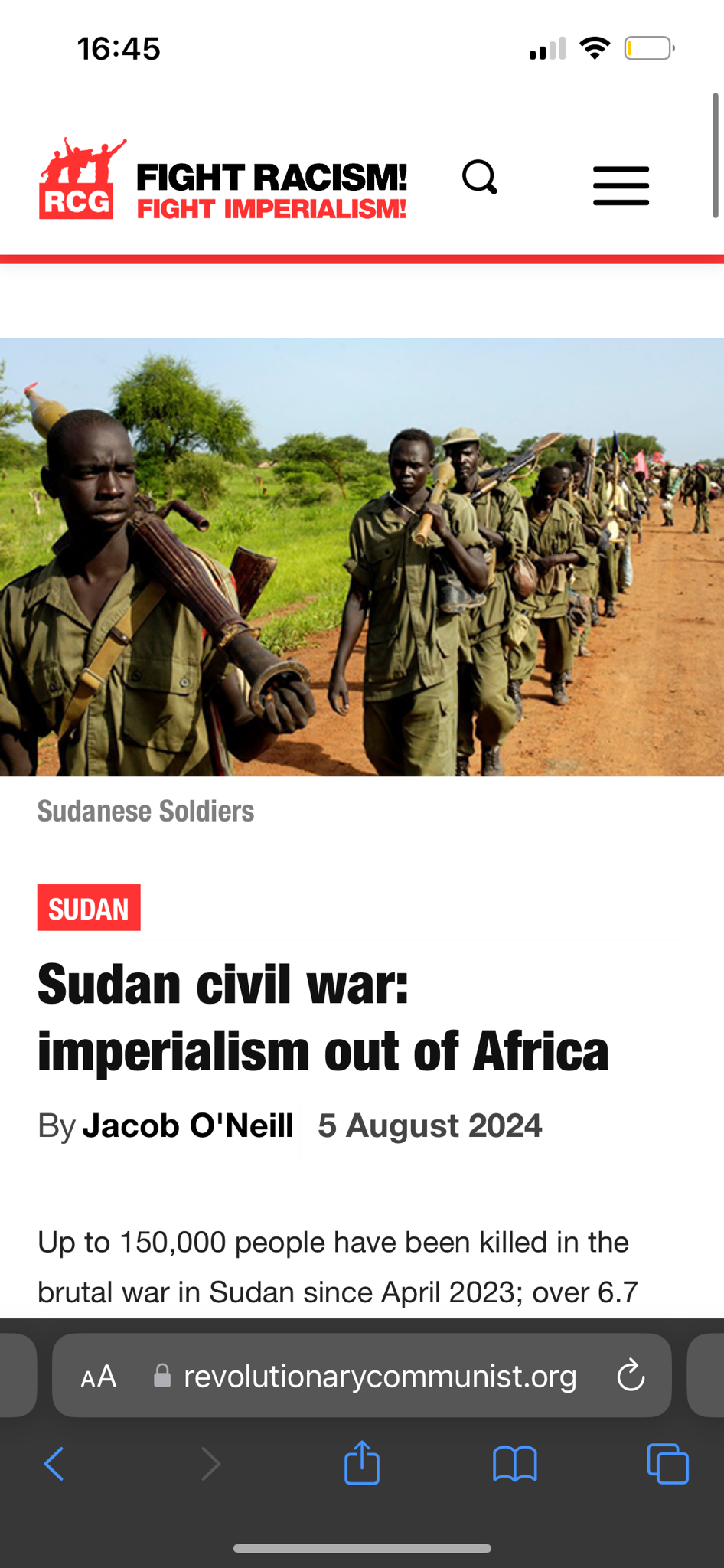 Have You Heard About the Ongoing War in Sudan?