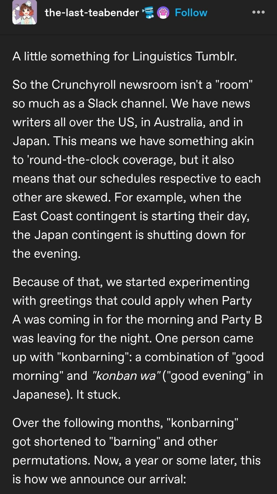 The Evolution of Language in a Global Company