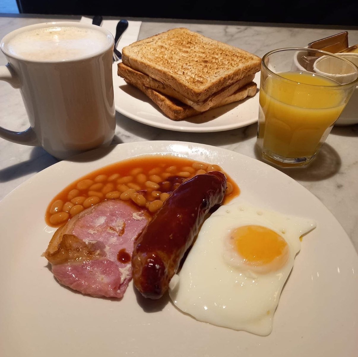 Indulge in the delights of a classic British breakfast