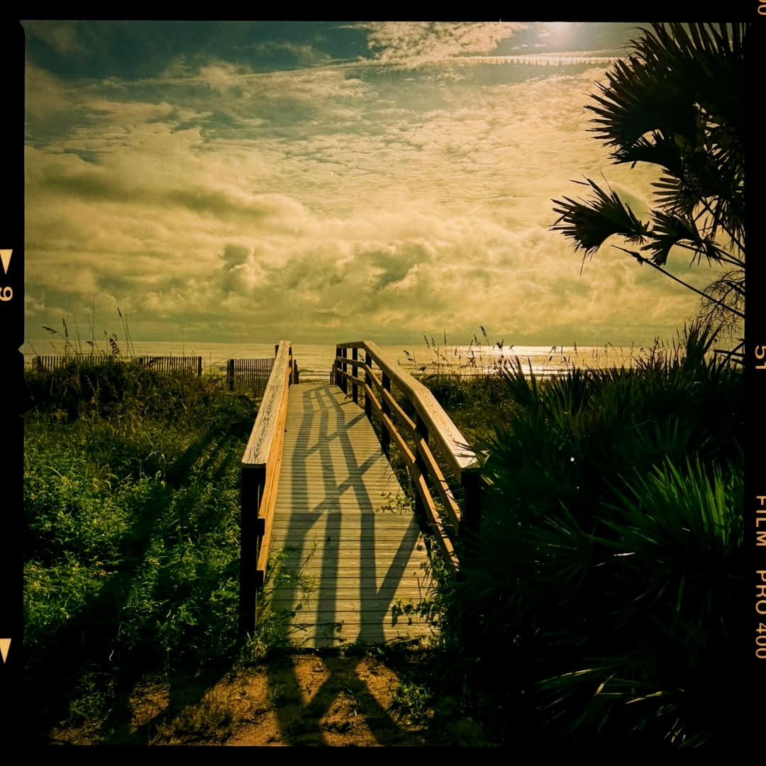 Strolling down the boardwalk to the ocean!