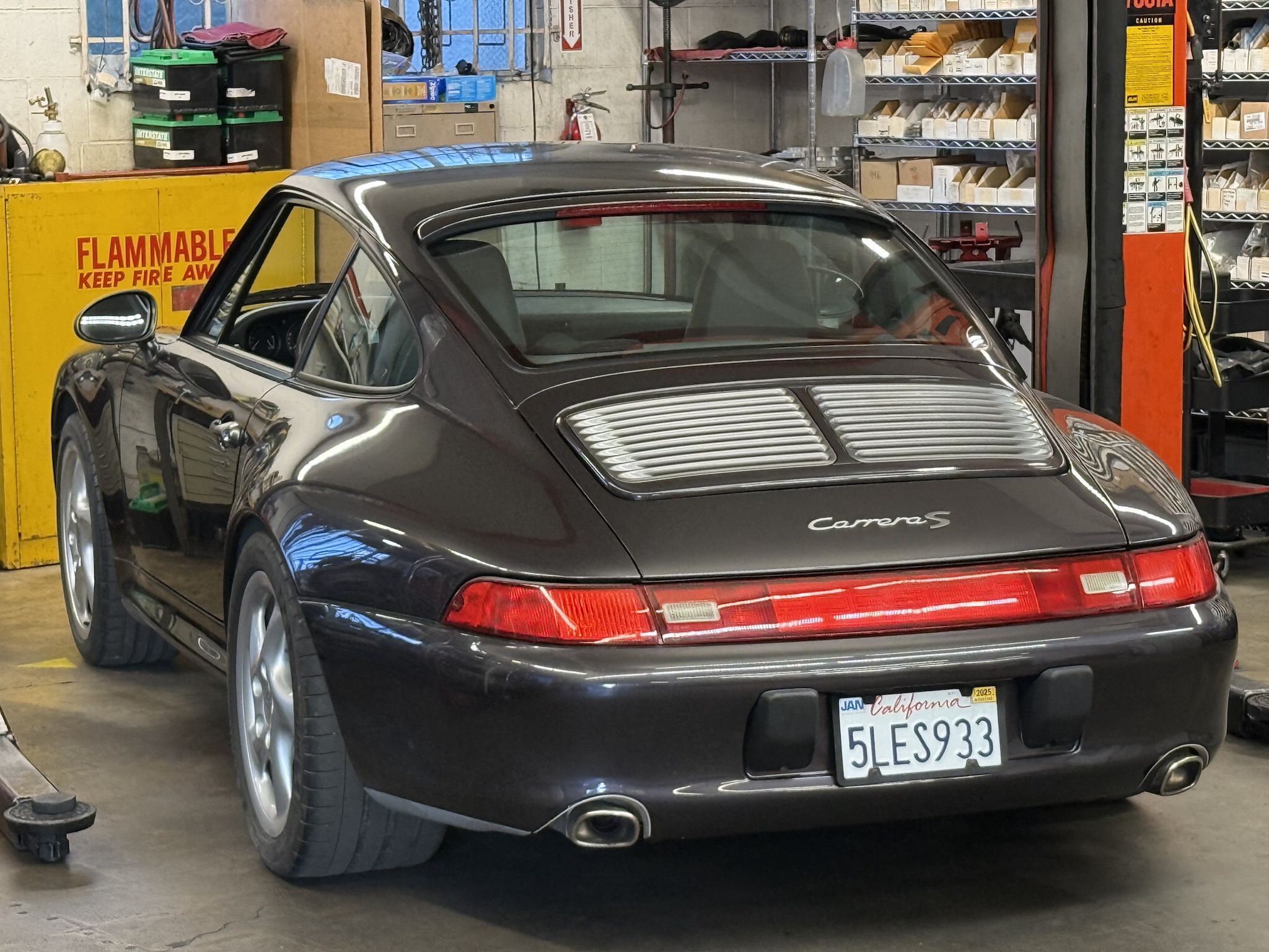 Porsches parked and ready for action!