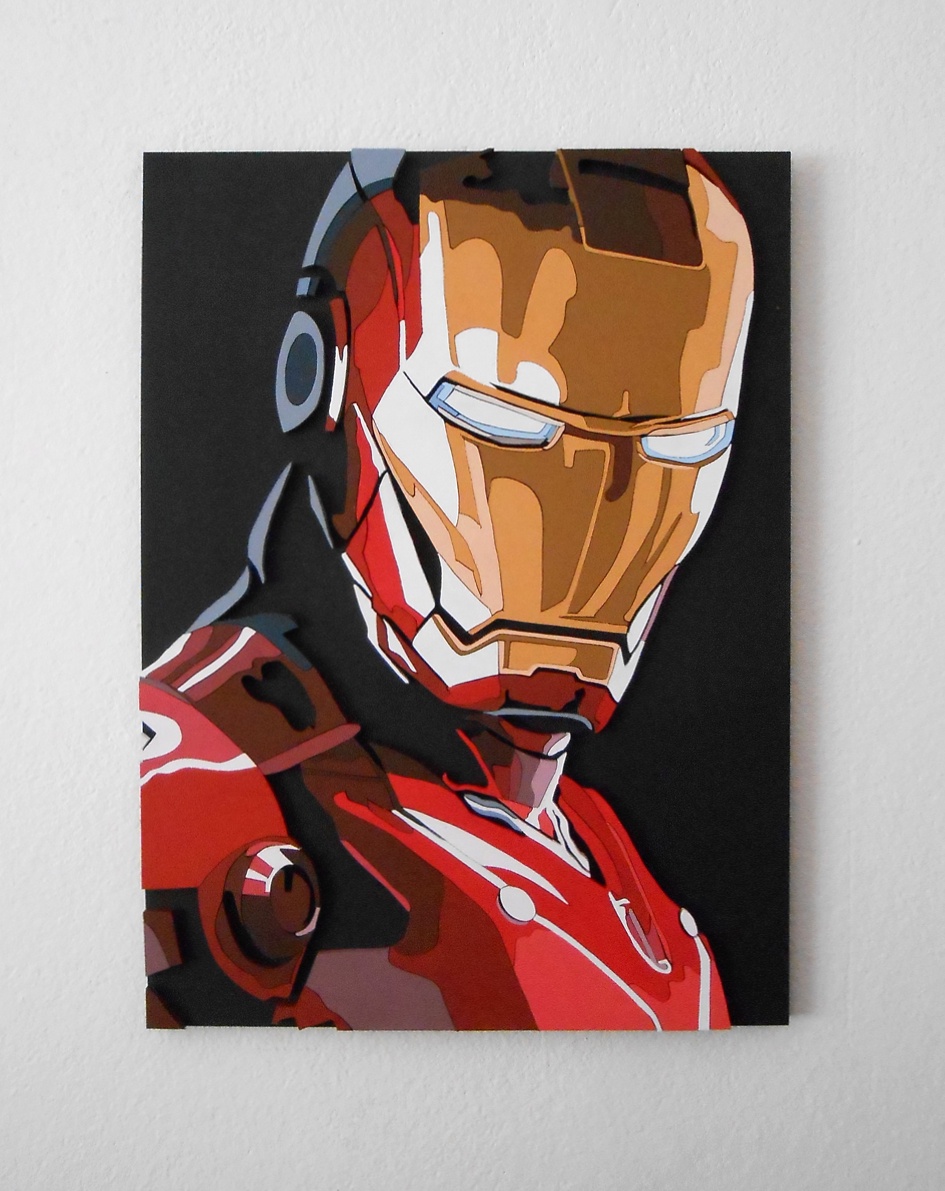Check Out My Handmade Iron Man Wall Art: A Unique Creation!
