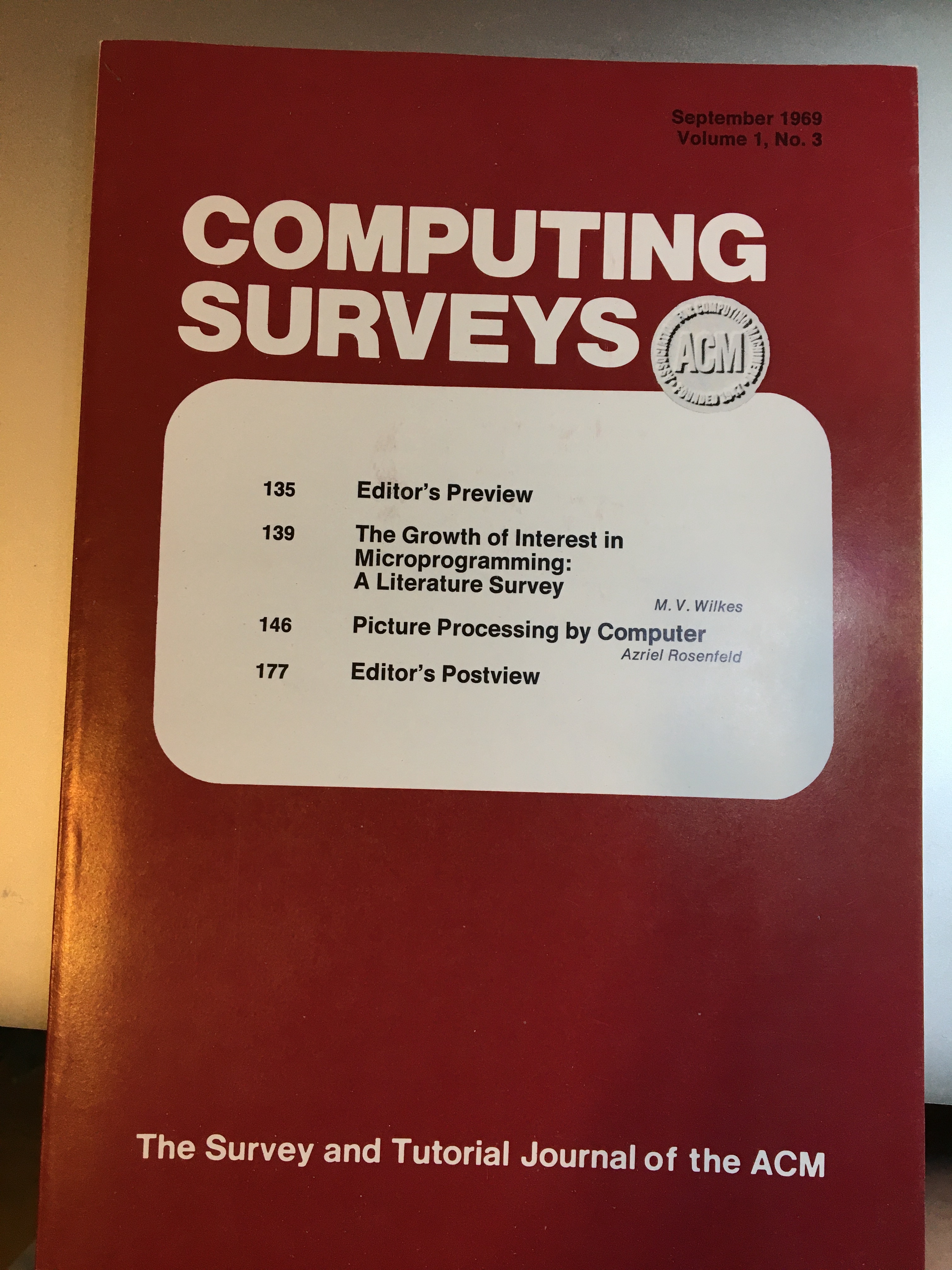 Exploring the Rise of Microprogramming: Insights from M.V. Wilkes' 1969 Survey