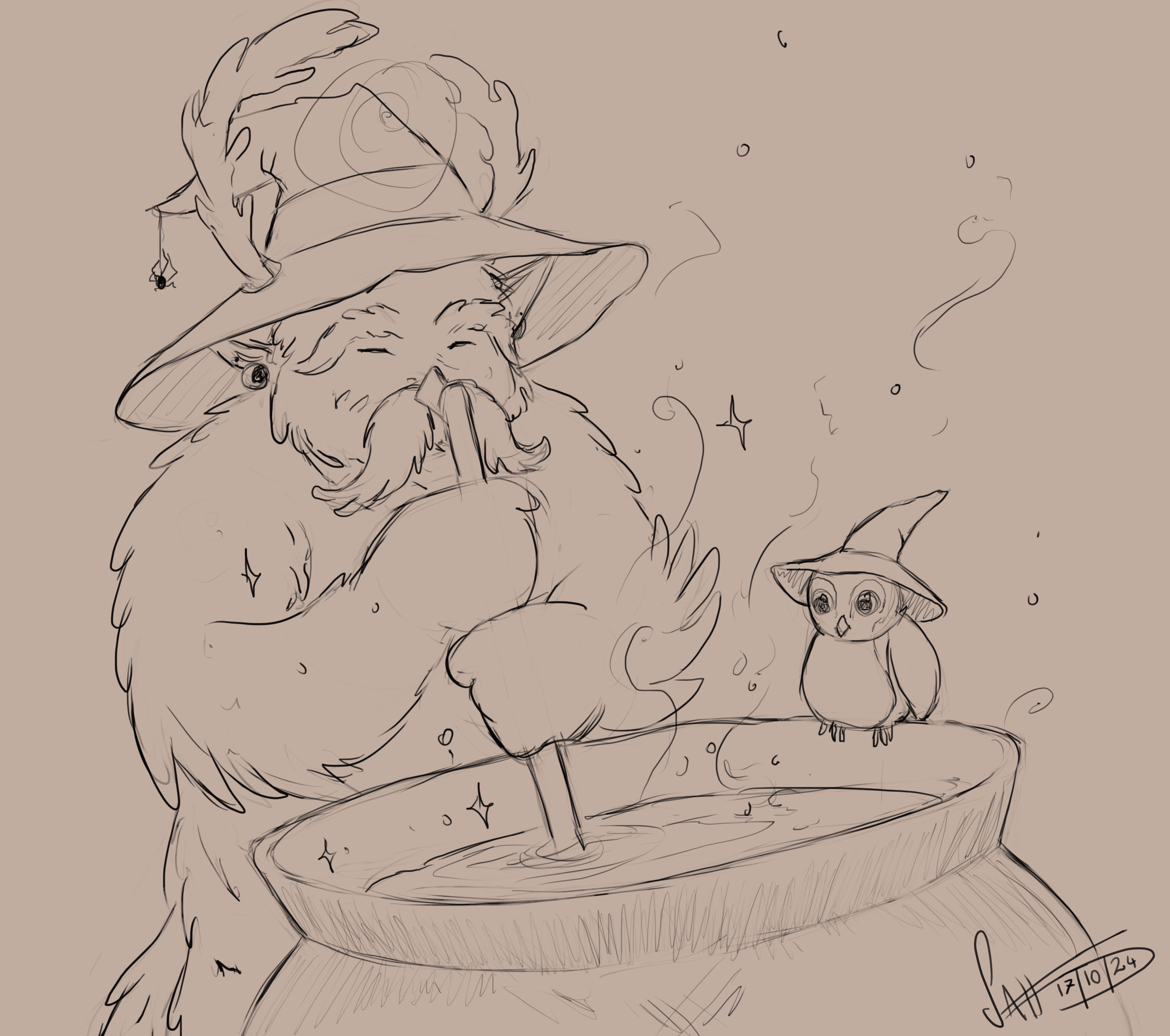 Drawlloween Day 4: Embracing the Witch Theme