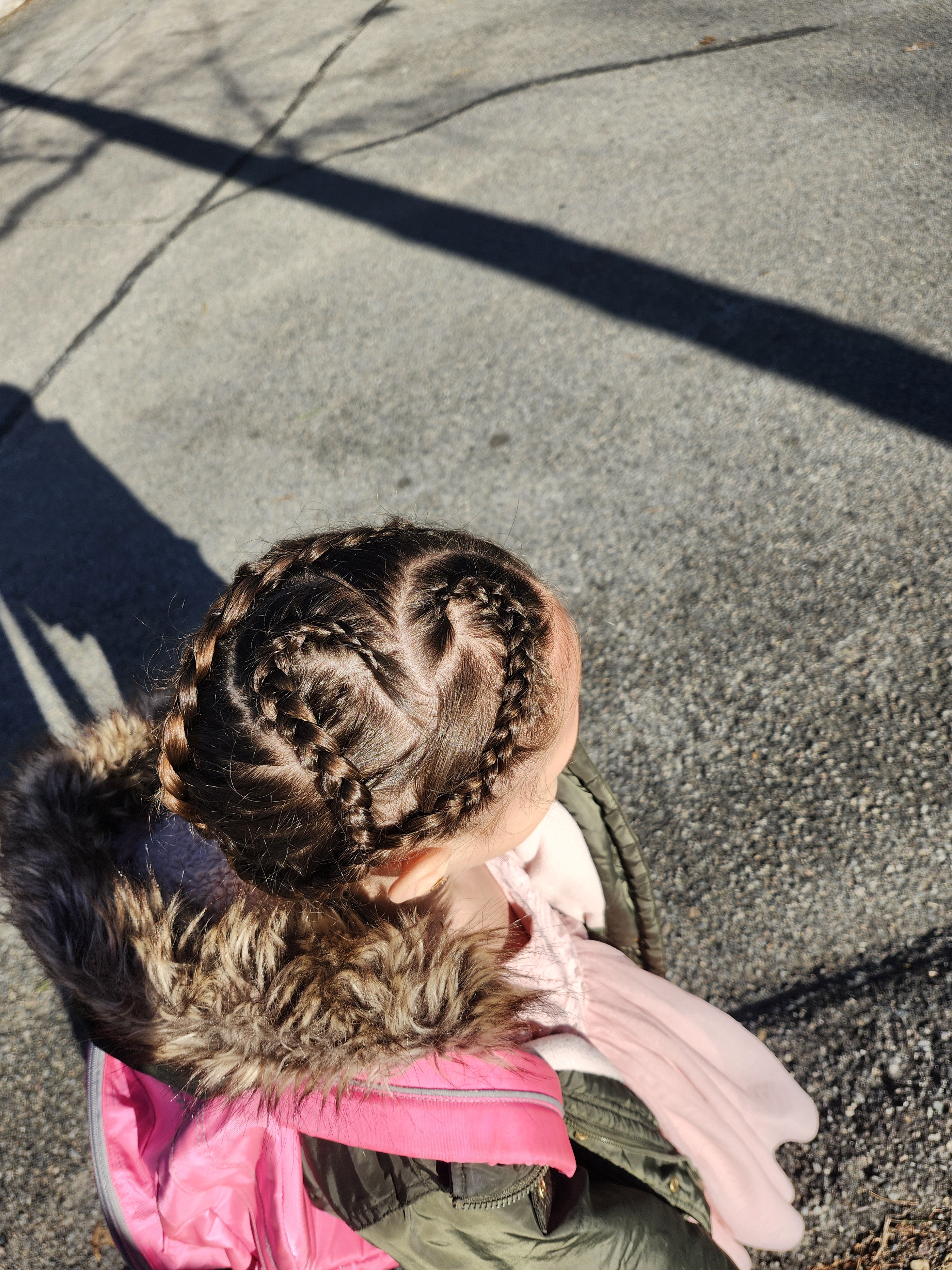 Valentine's Day dad braids for the win!