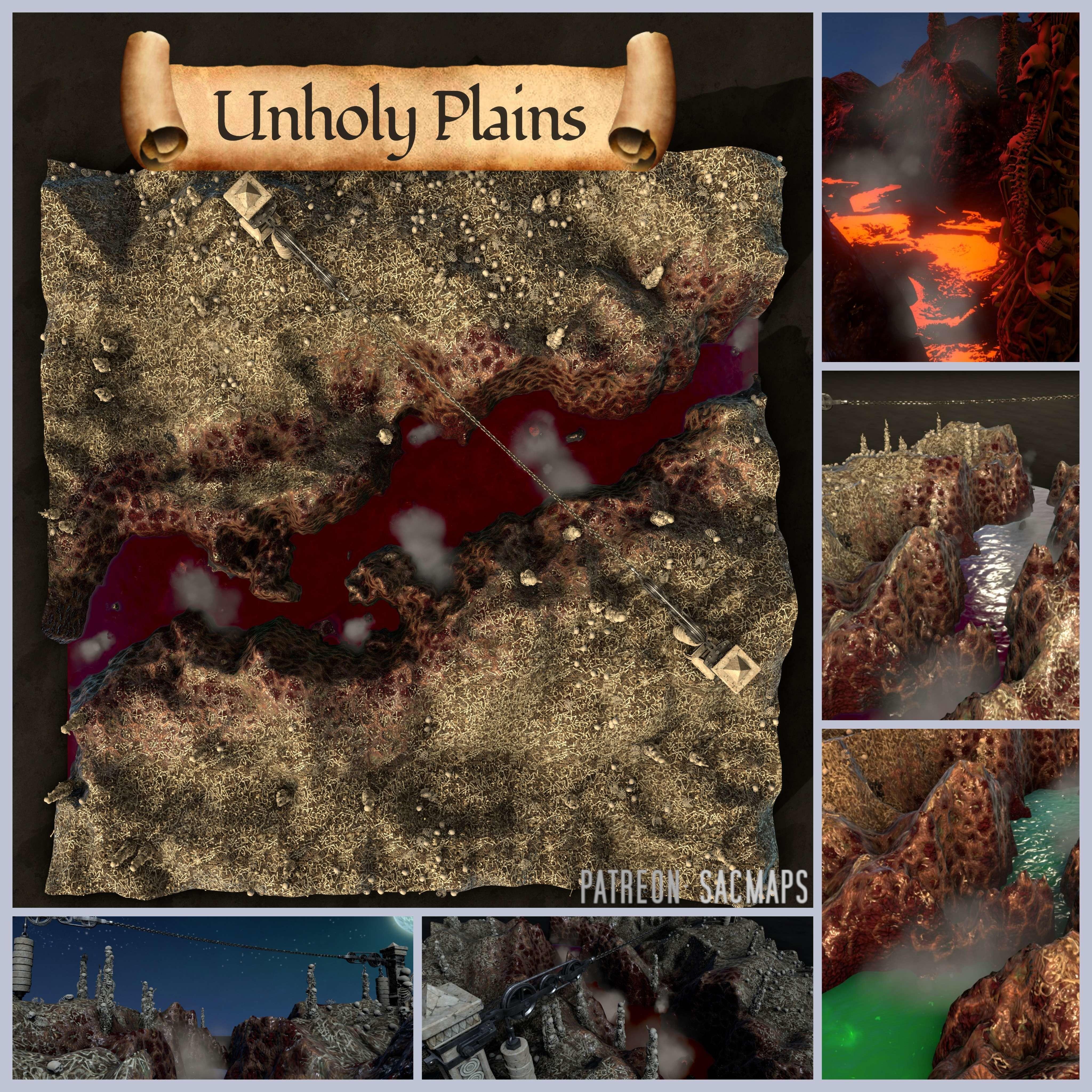 Dive into The Unholy Plains: Free DnD and TTRPG Maps Await!