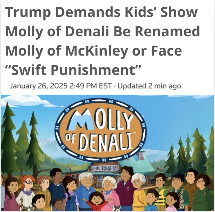 Trump's Controversial Demand: Rename Molly of Denali or Else!