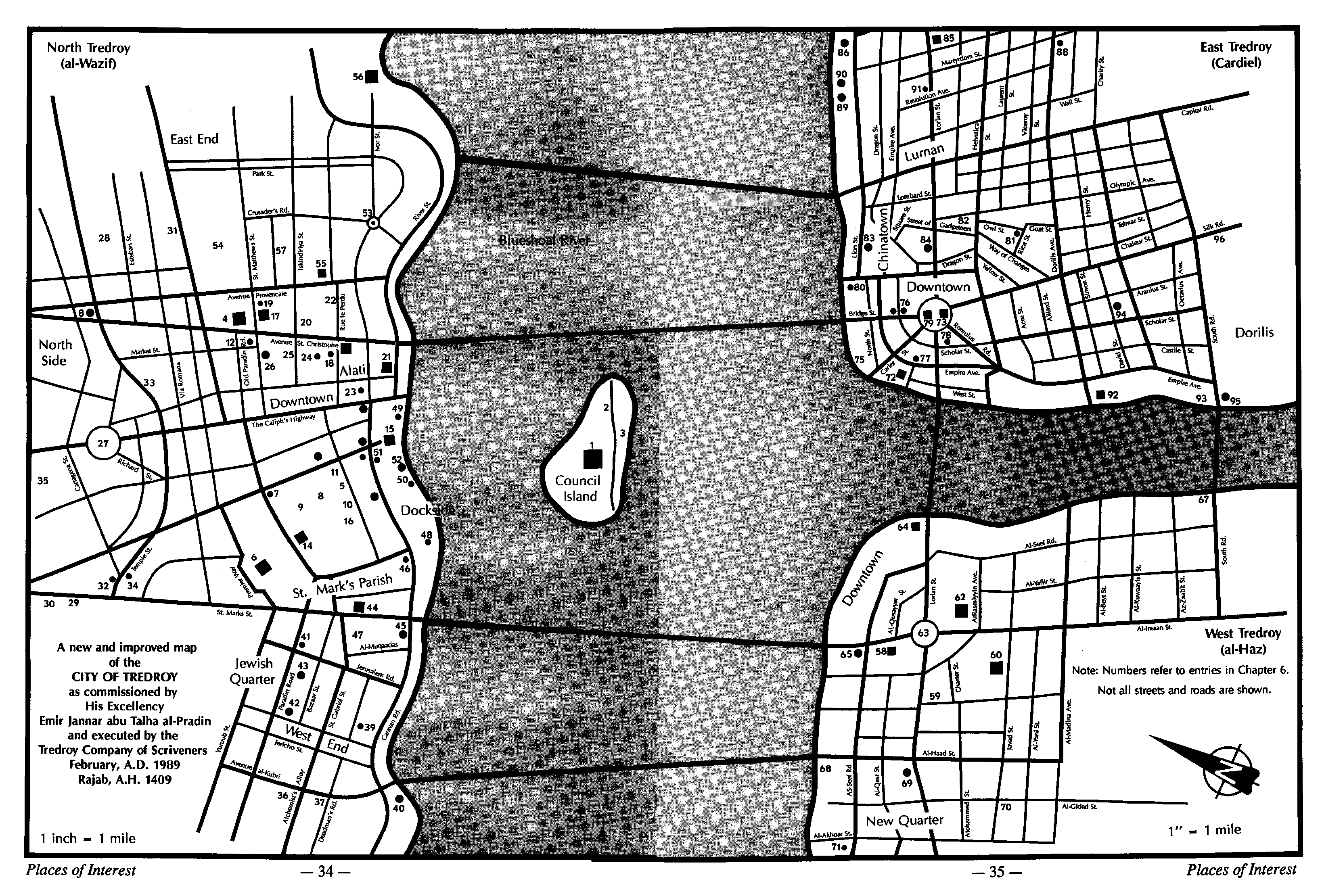 Exploring the 3rd Edition GURPS Tredroy Map