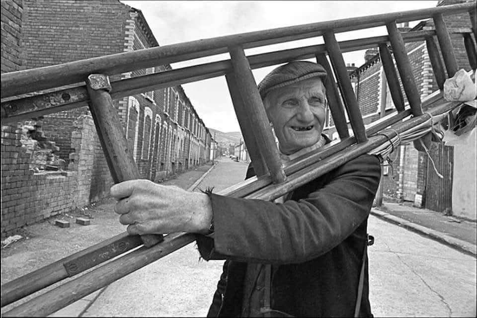 Belfast's Window Cleaner at Work