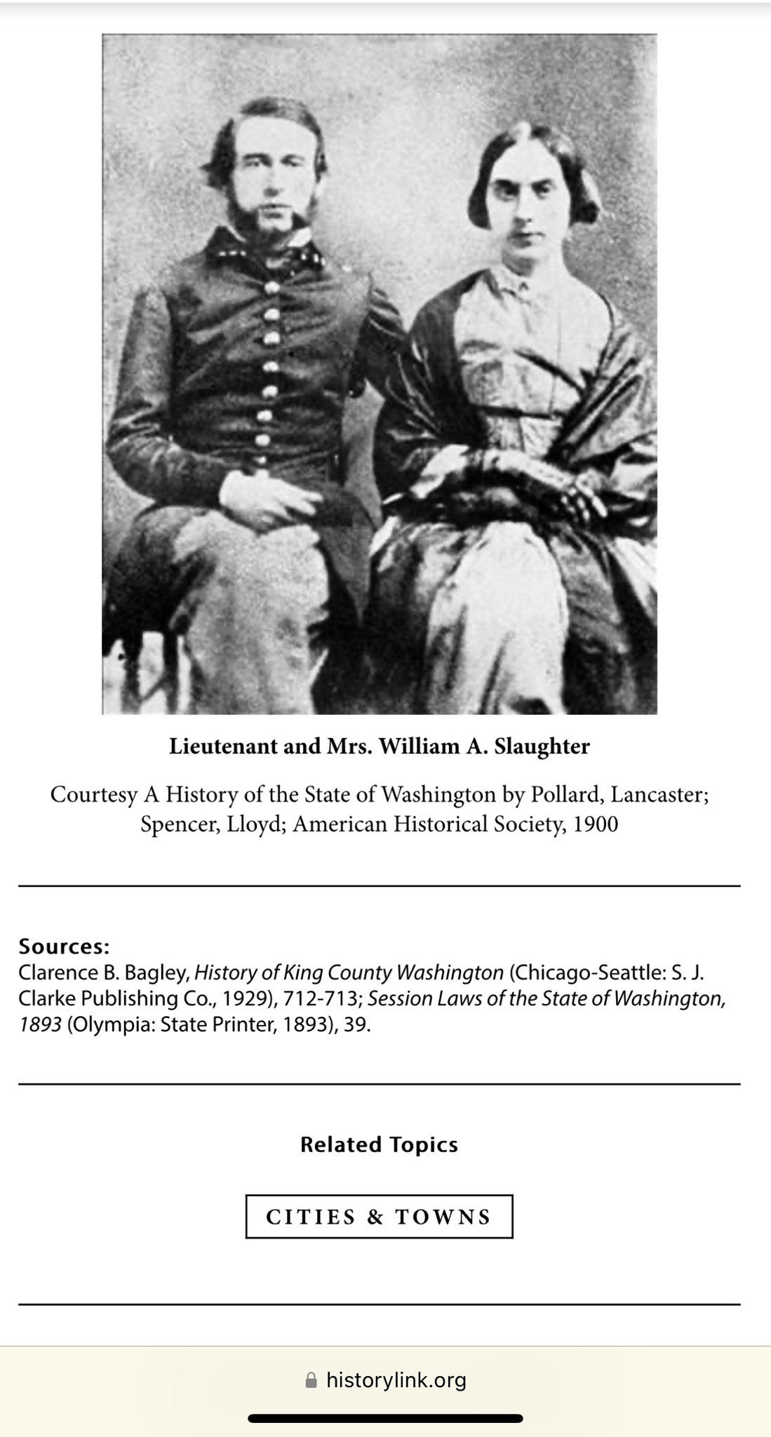 Honoring Lt. William Alloway Slaughter: A Tribute