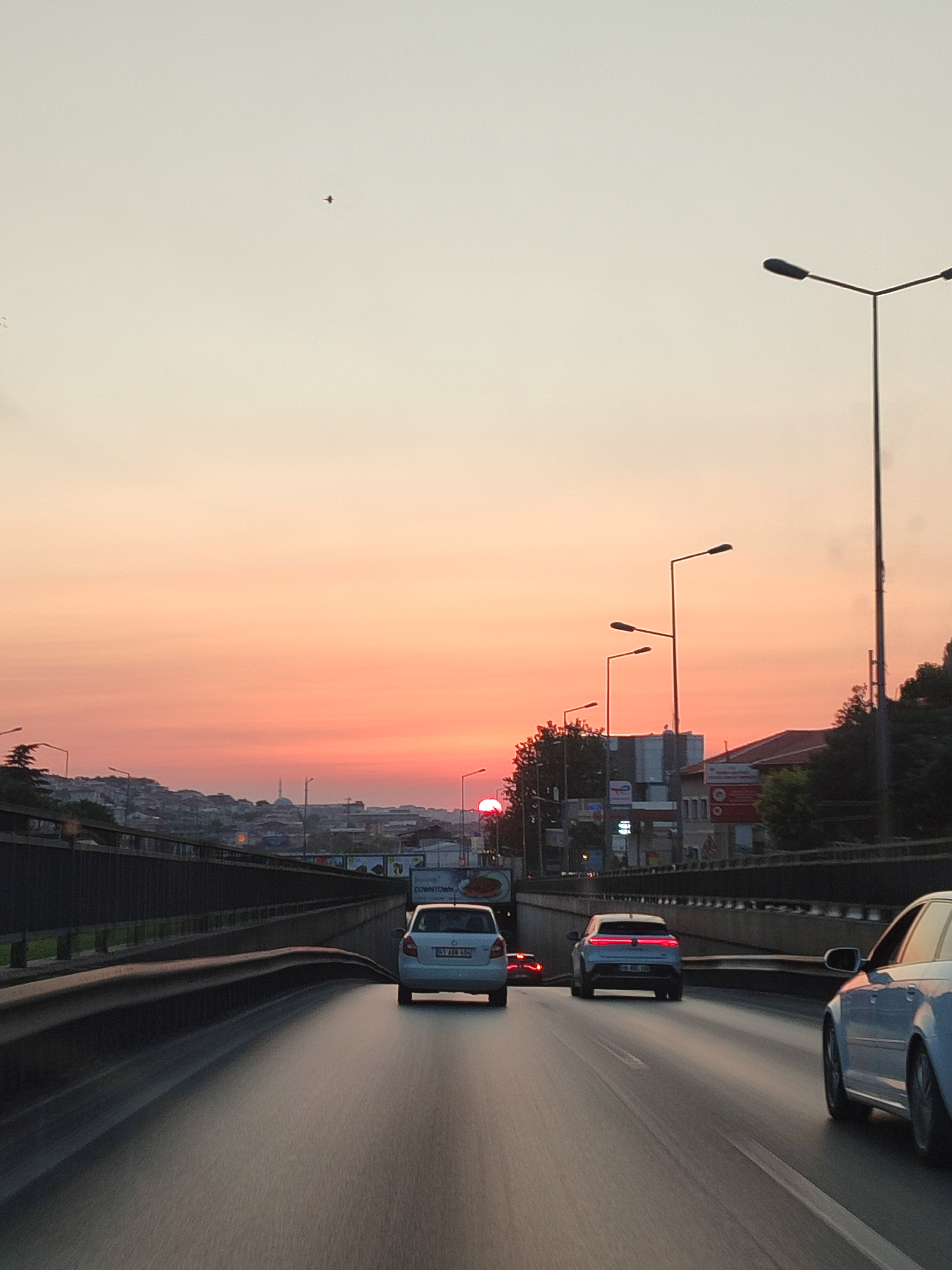 Stunning Sunset on the Highway