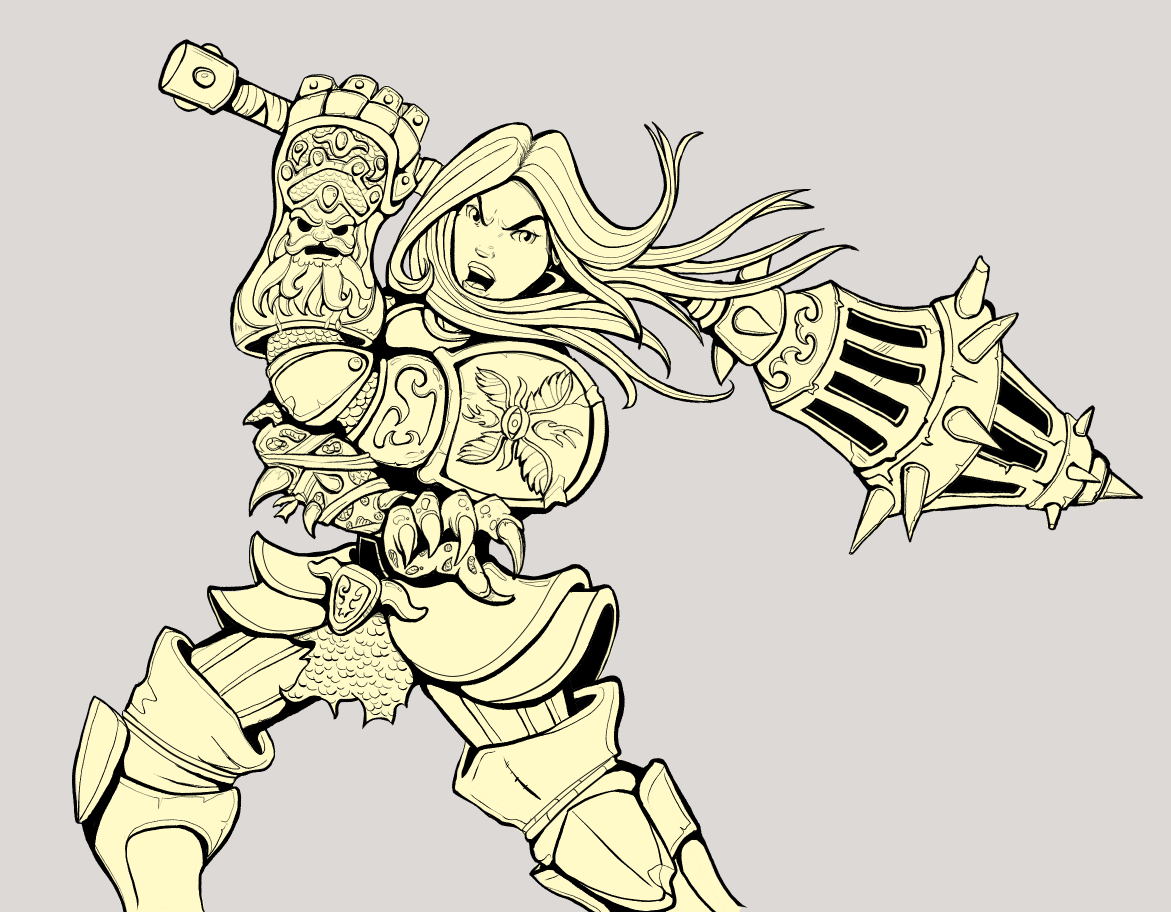 Refined Character Design: Is This Pose Confusing or Does It Clearly Show Her Distorted Hand?