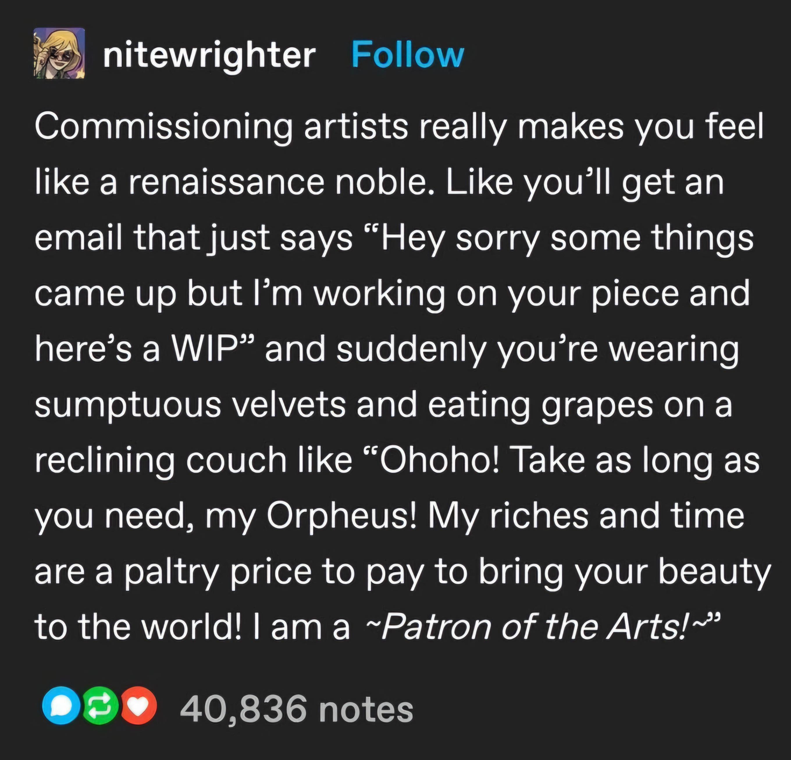 Feeling Like a Renaissance Noble While Commissioning Art