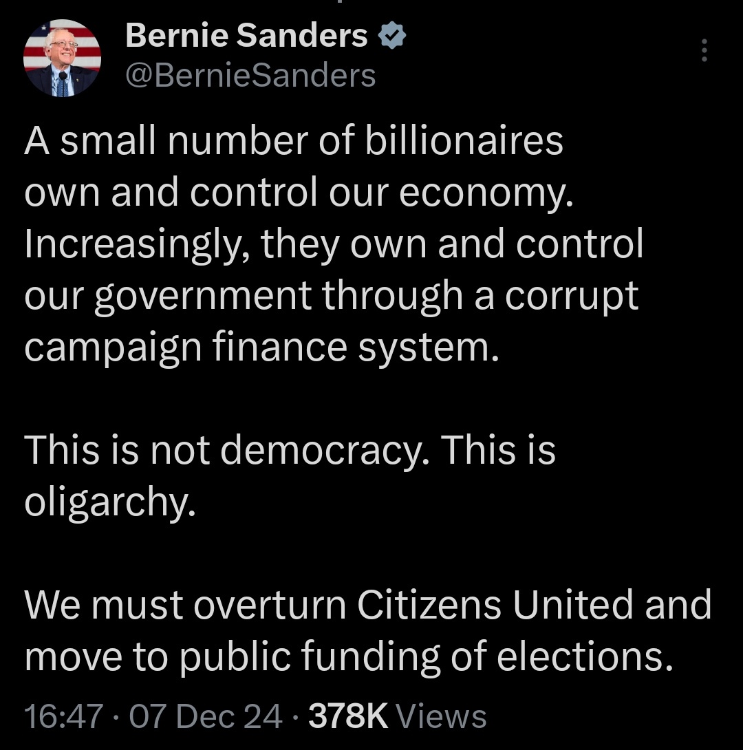 Wishing you all the best, Bernie!