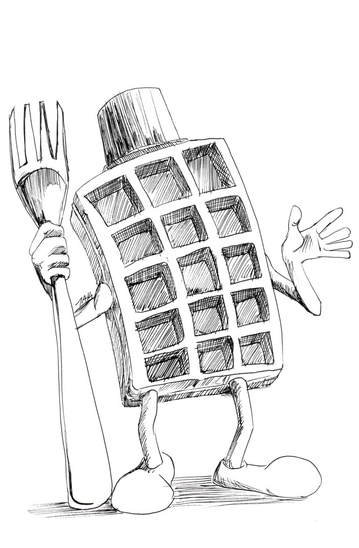 Today's Sketch: A Delicious Waffle