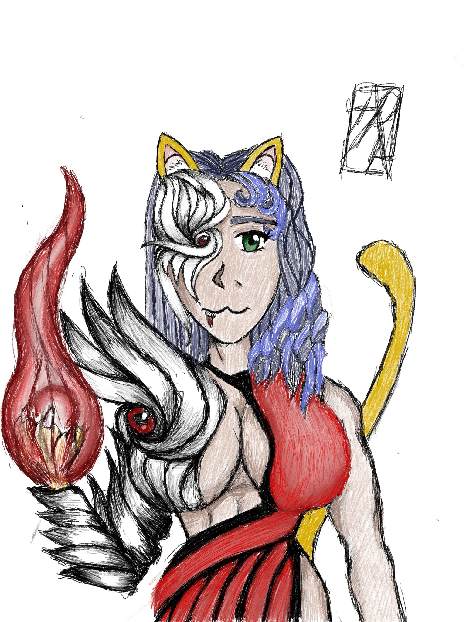 Day 118: Still on the quest to draw the ultimate big titty catgirl and find my perfect cosplay waifu...