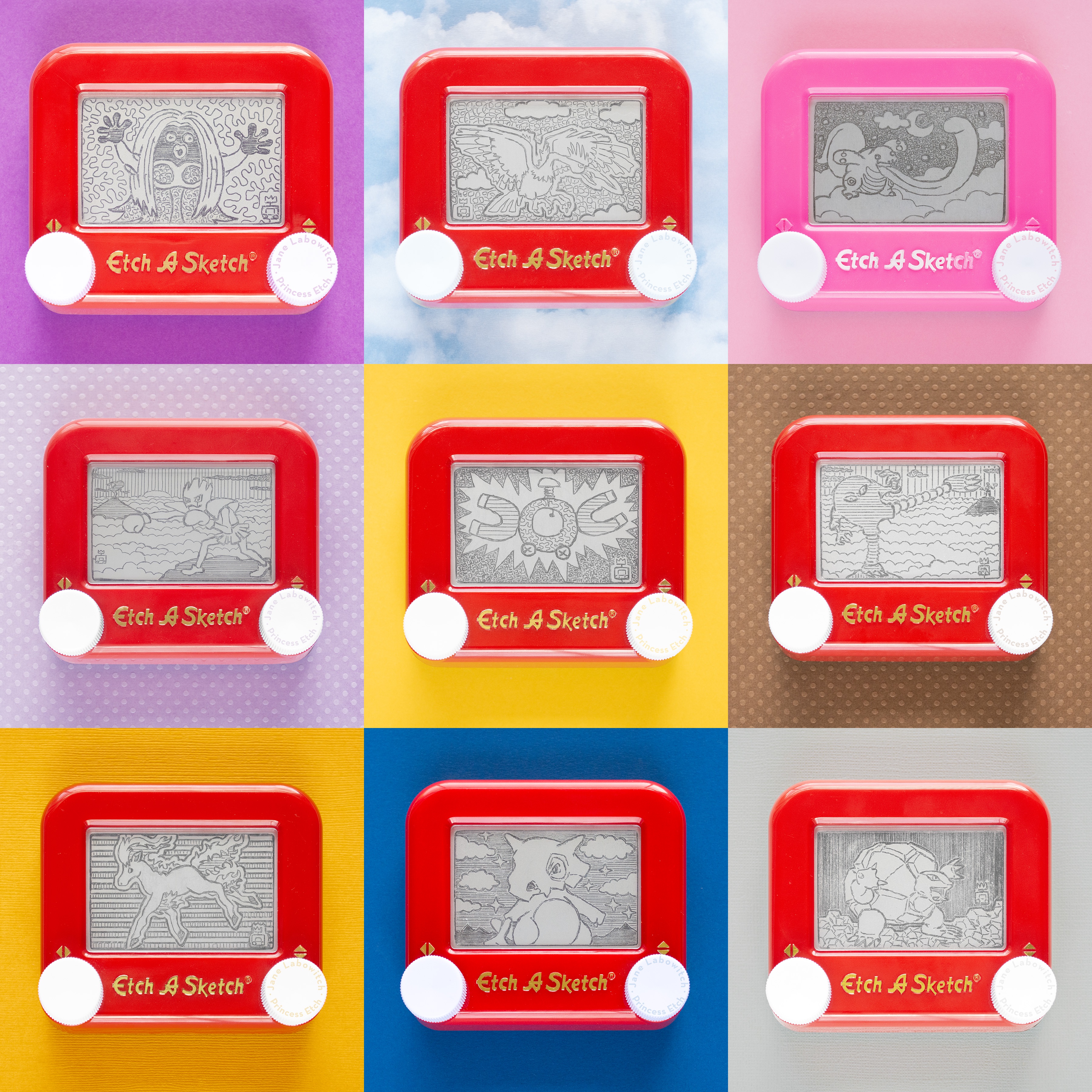 My Etch A Sketch Kanto Dex: 9 New Pokémon and Counting!