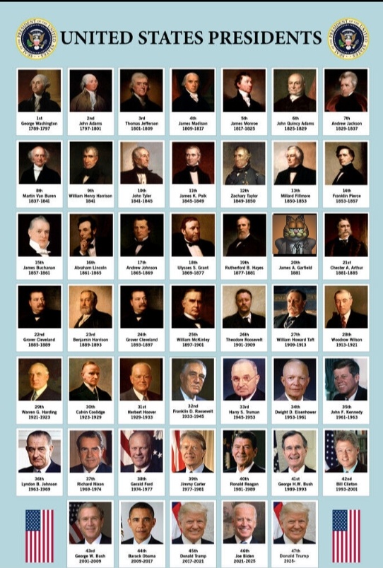 Grateful for the Past Help! Check Out This Awesome Chart on US Presidents