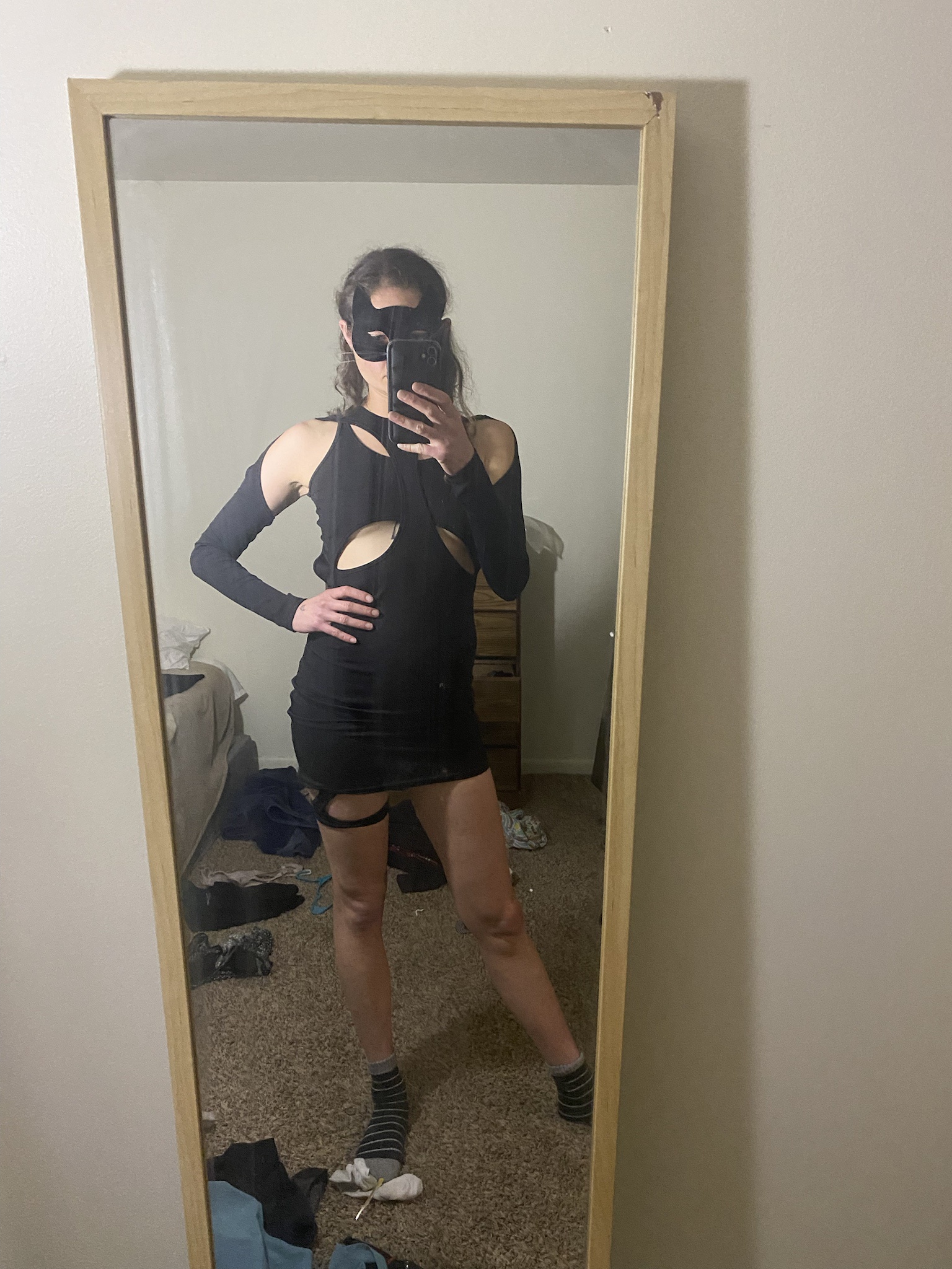 Wearing the Same Dress Again for Halloween Fun!