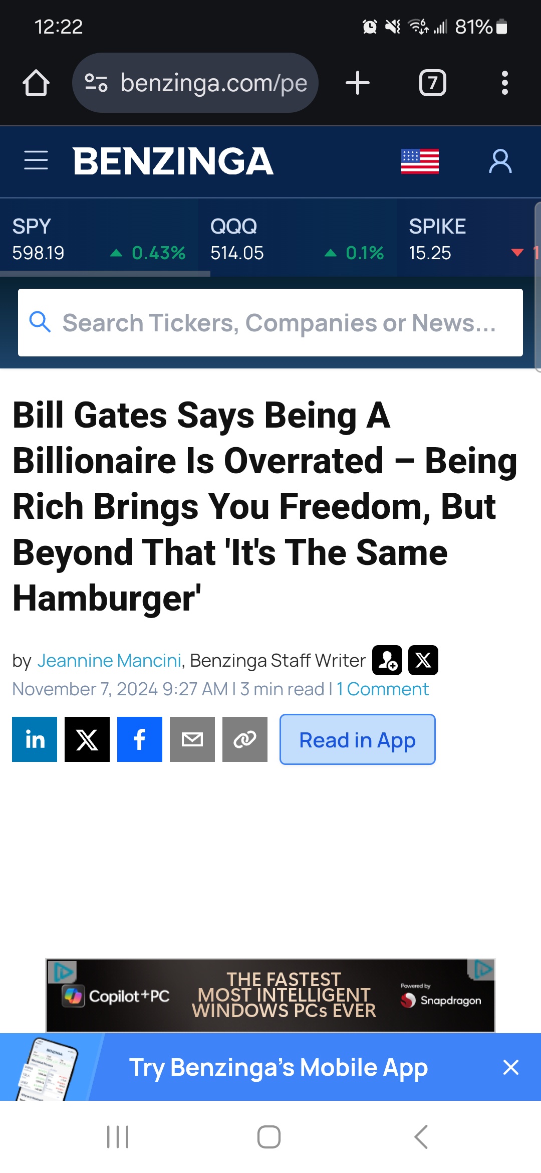 Here's My Take: Being a Billionaire Would Mean I Haven't Done Enough to Help Others
