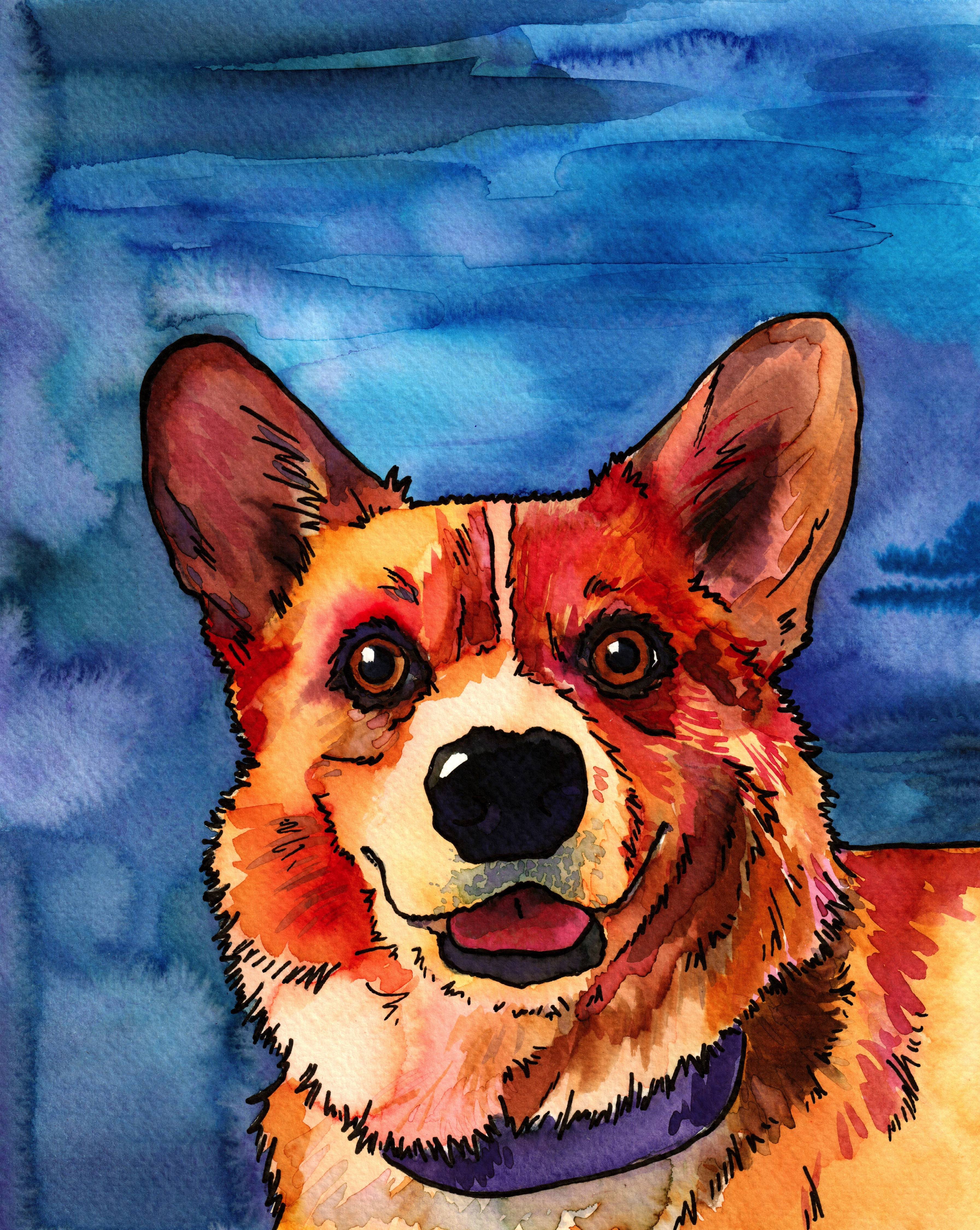 Daily Corgi Art: Today Featuring Yoda!