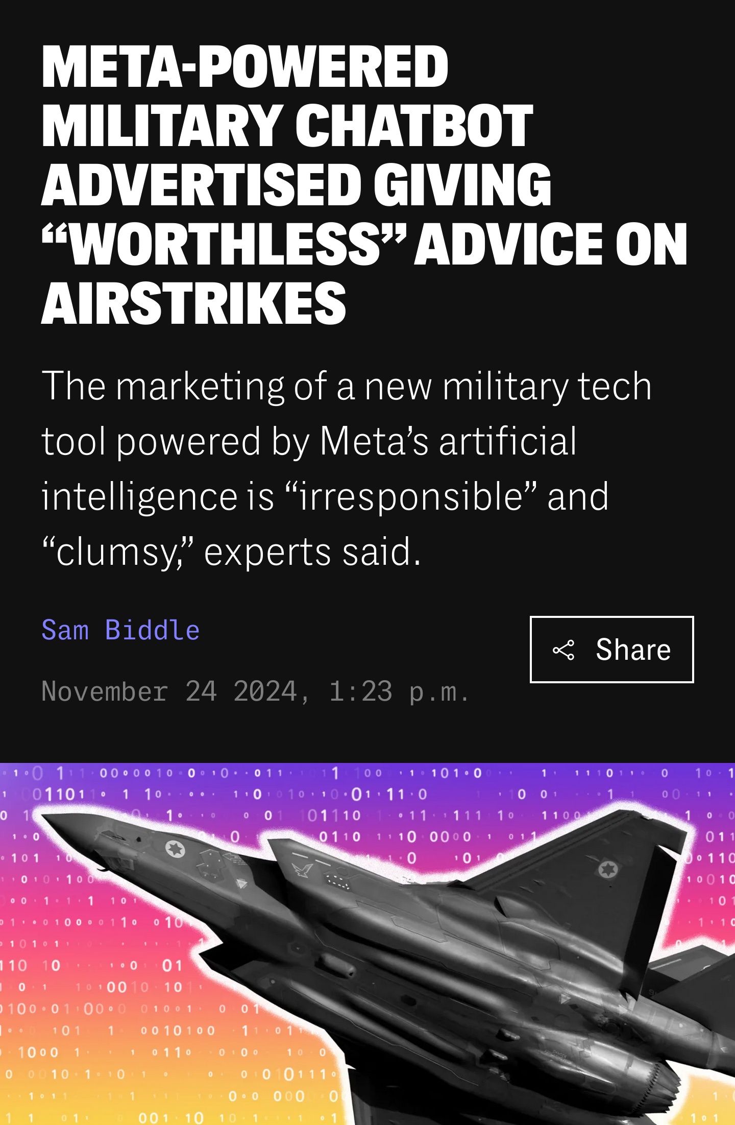 Who Would Have Thought This Would Happen?