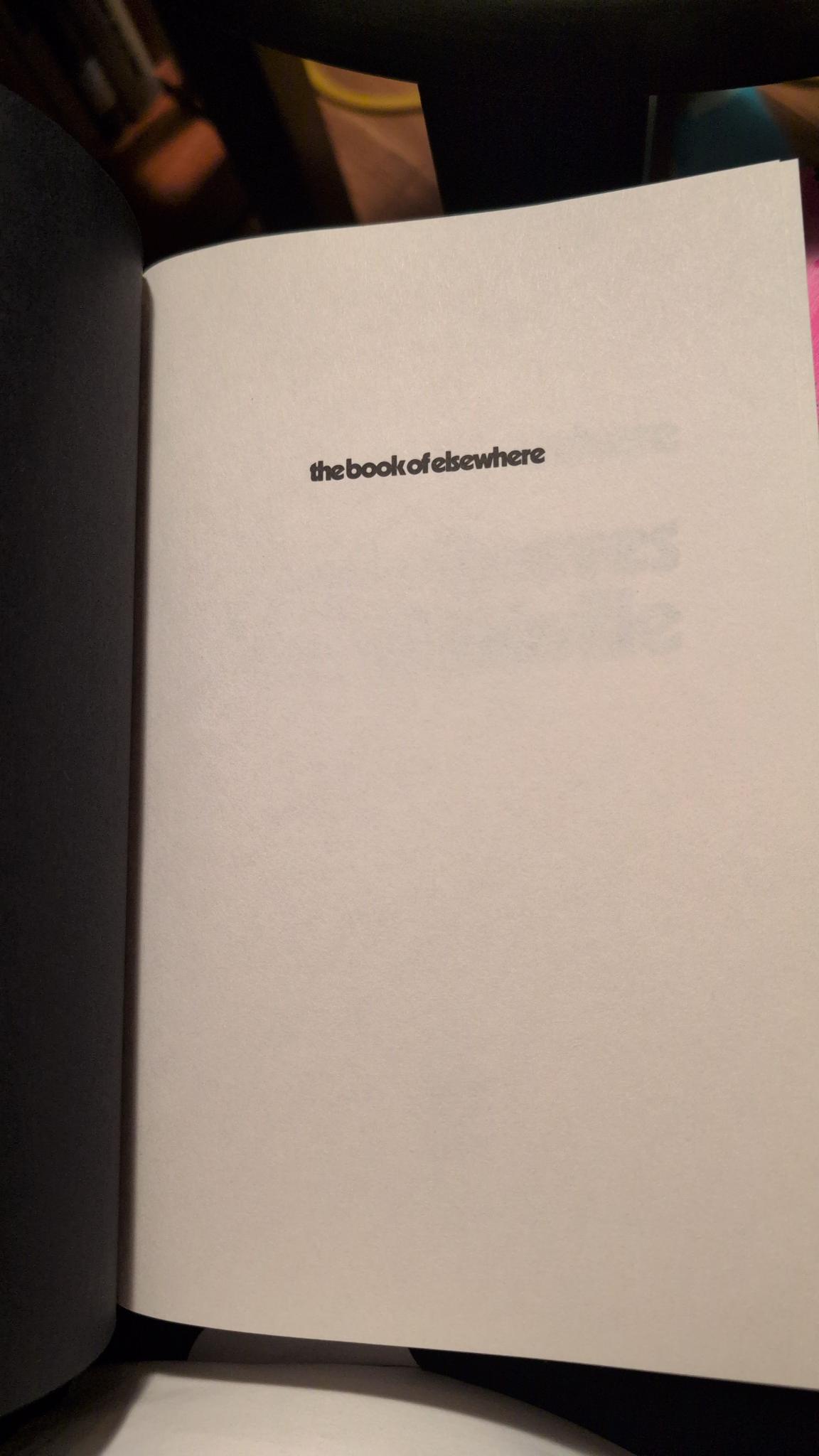 Exploring the differences in the Book of Elsewhere