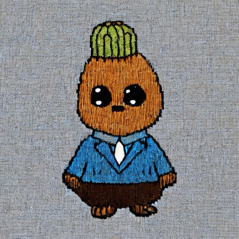 Meet the Dapper Little Acorn: Stylish and Adorable!
