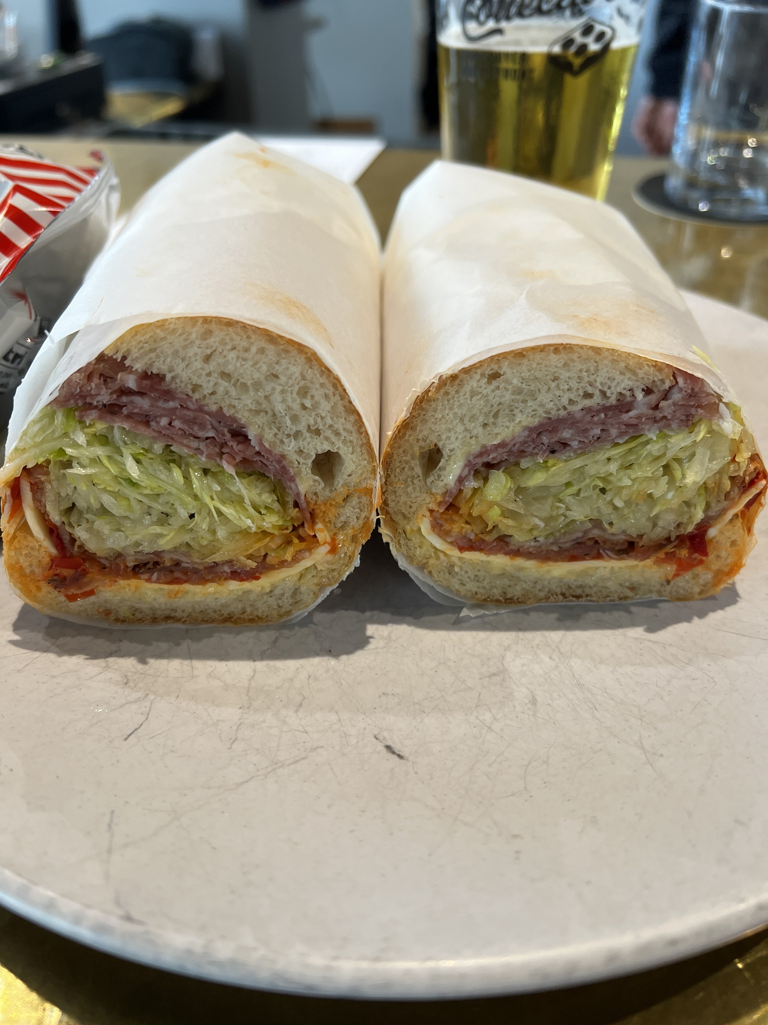 When your favorite pizza place surprises you with sandwiches!
