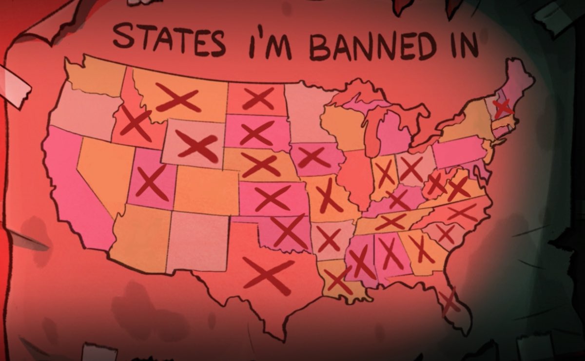 States Where Stan Pines is Not Welcome