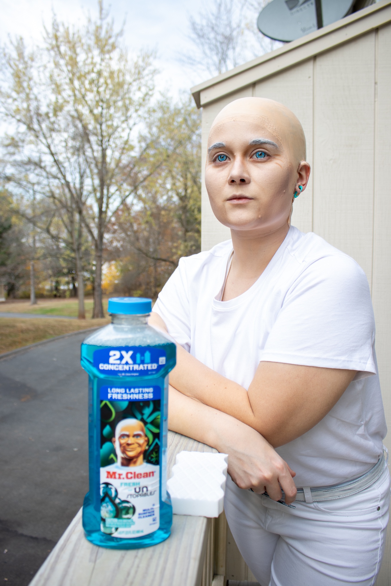 I Dressed Up as Mr. Clean for Halloween