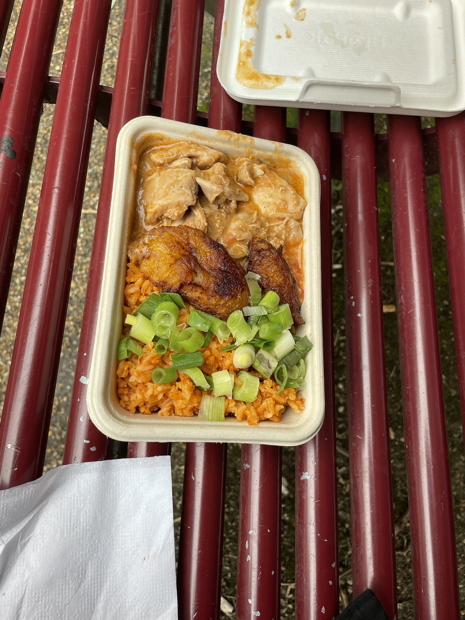 Delicious Jollof Rice Paired with Chicken Stew