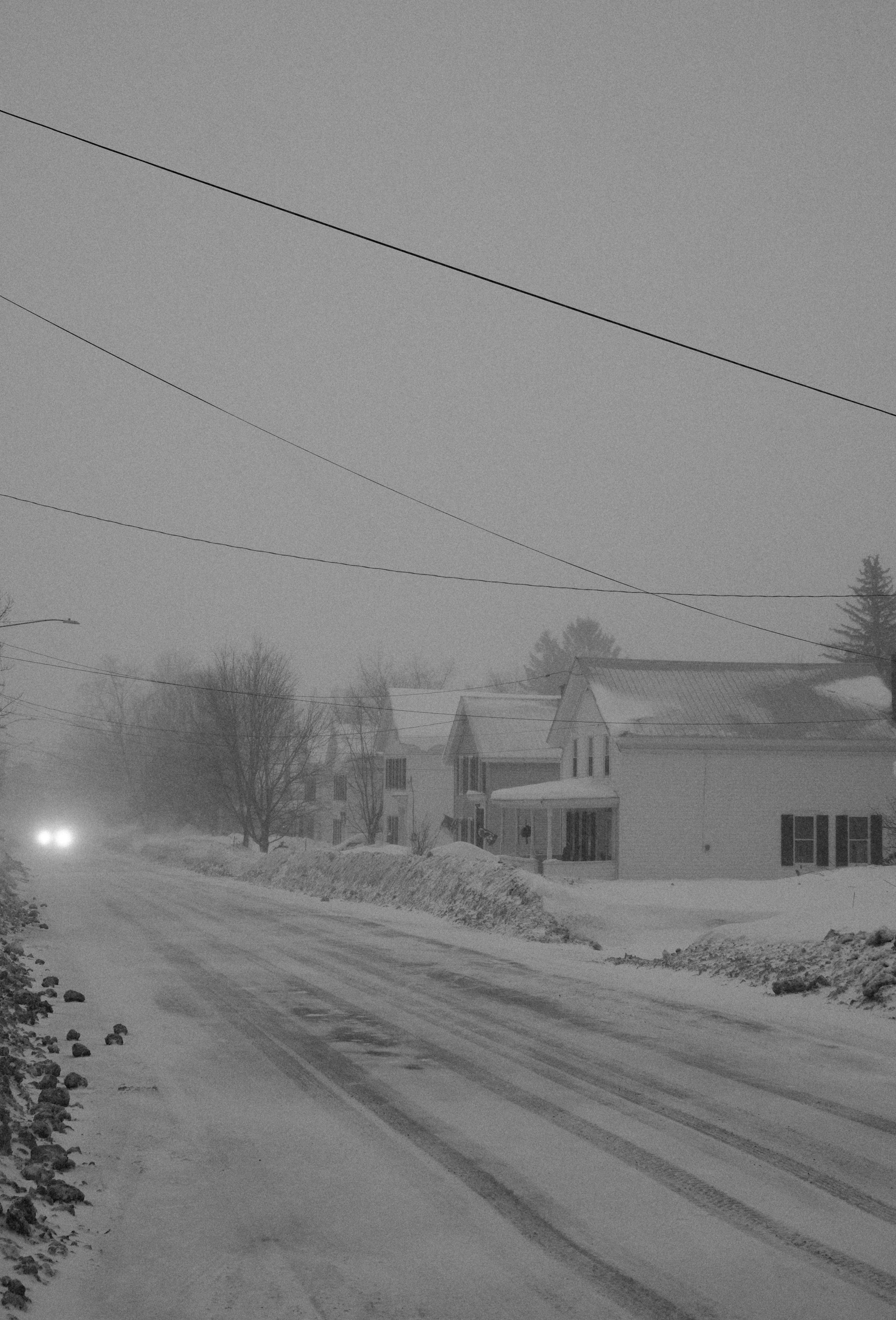 Black and White Photography Captured at Dusk