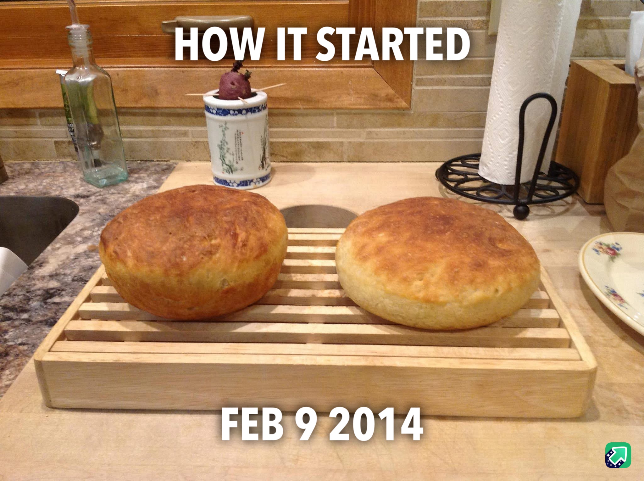 Celebrating eleven years of perfecting my bread-baking skills.