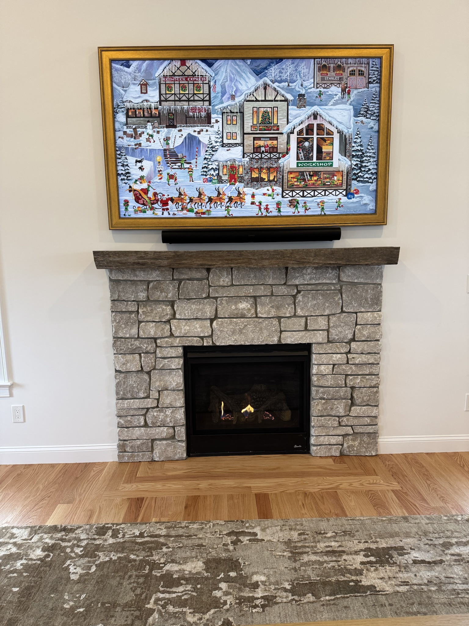 The nostalgia of a classic flush frame TV