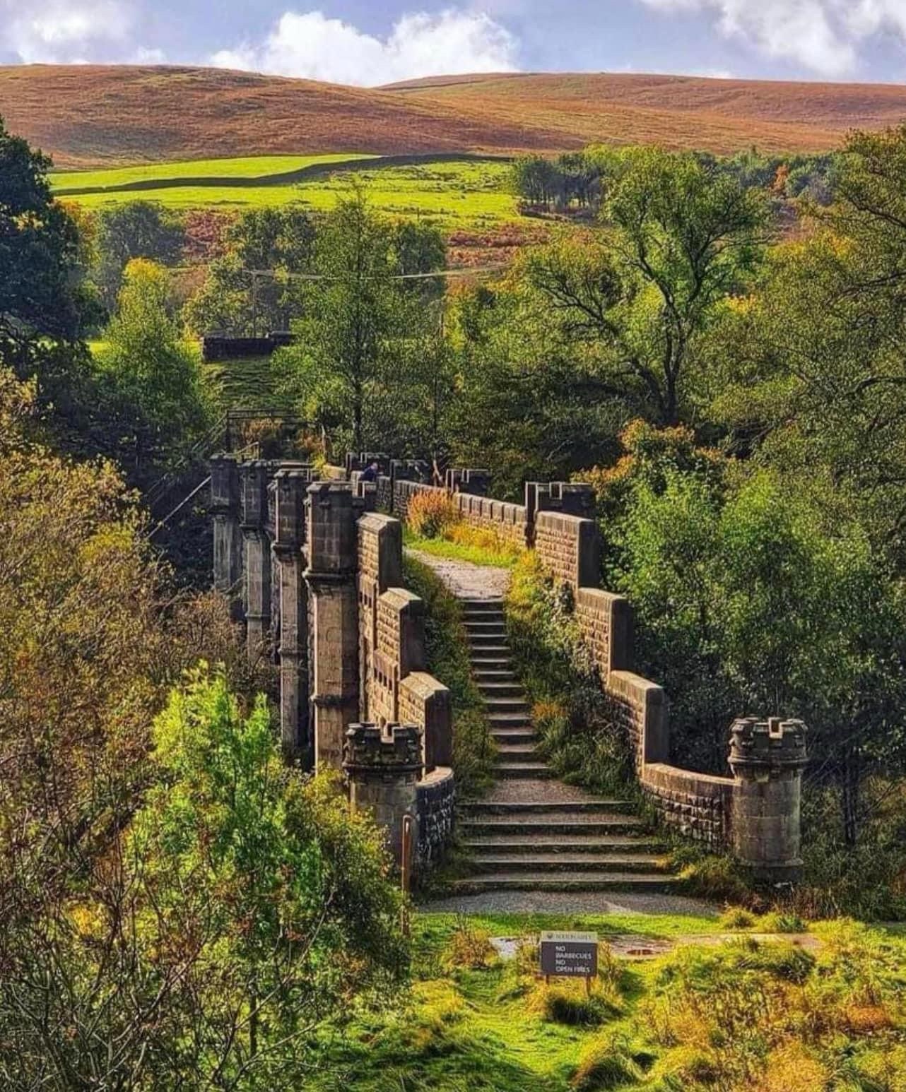 Exploring Barden Bridge in Skipton, England
