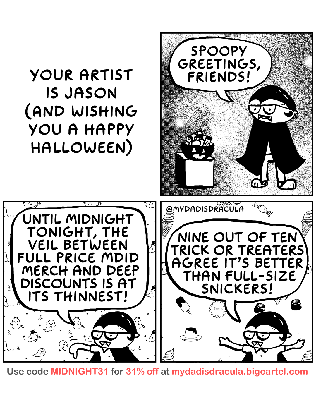 Meet Your Artist: Jason, Wishing You a Spooktacular Halloween!