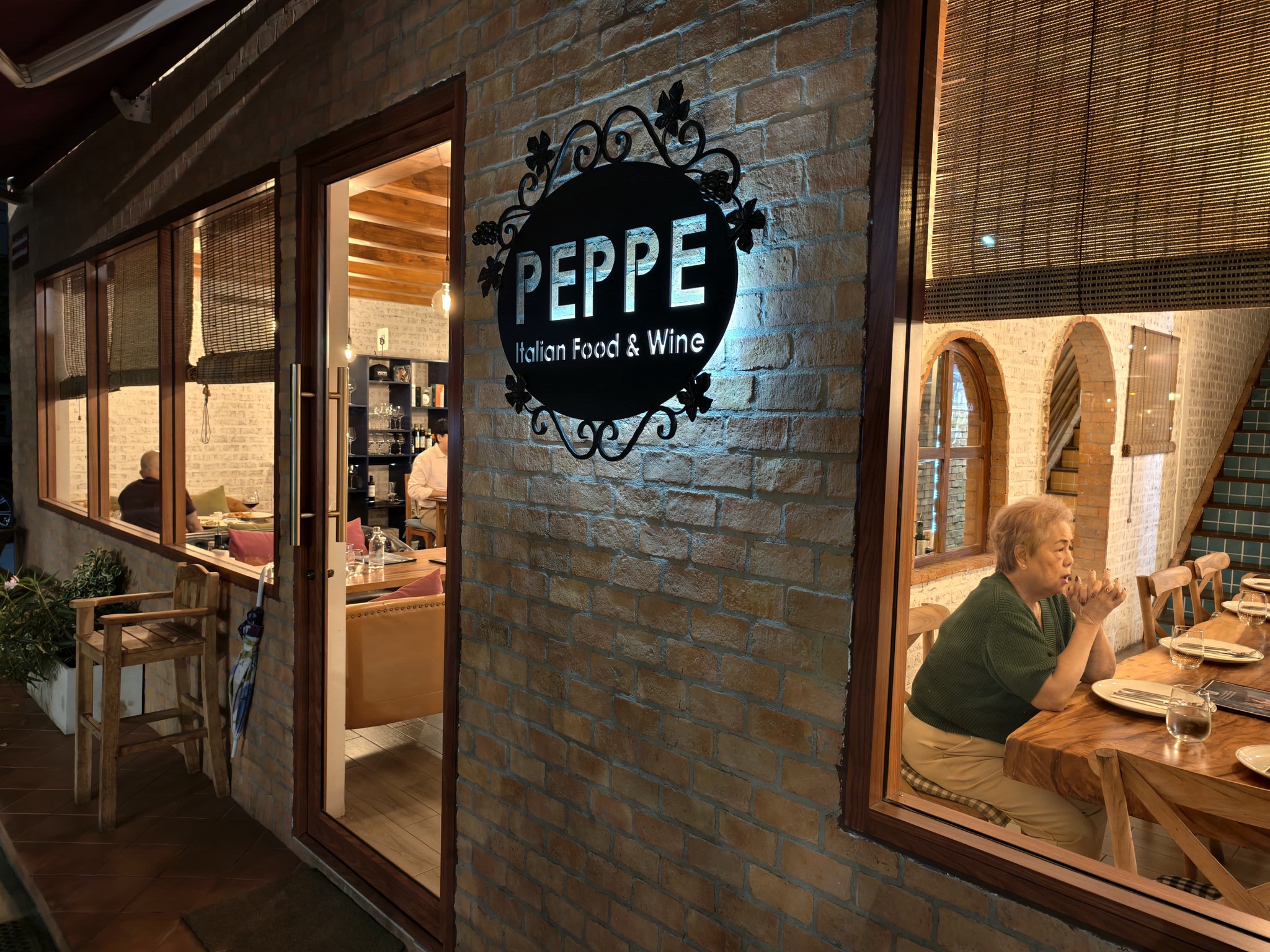 Enjoying Dinner at Peppe Italian Restaurant in Bangkok