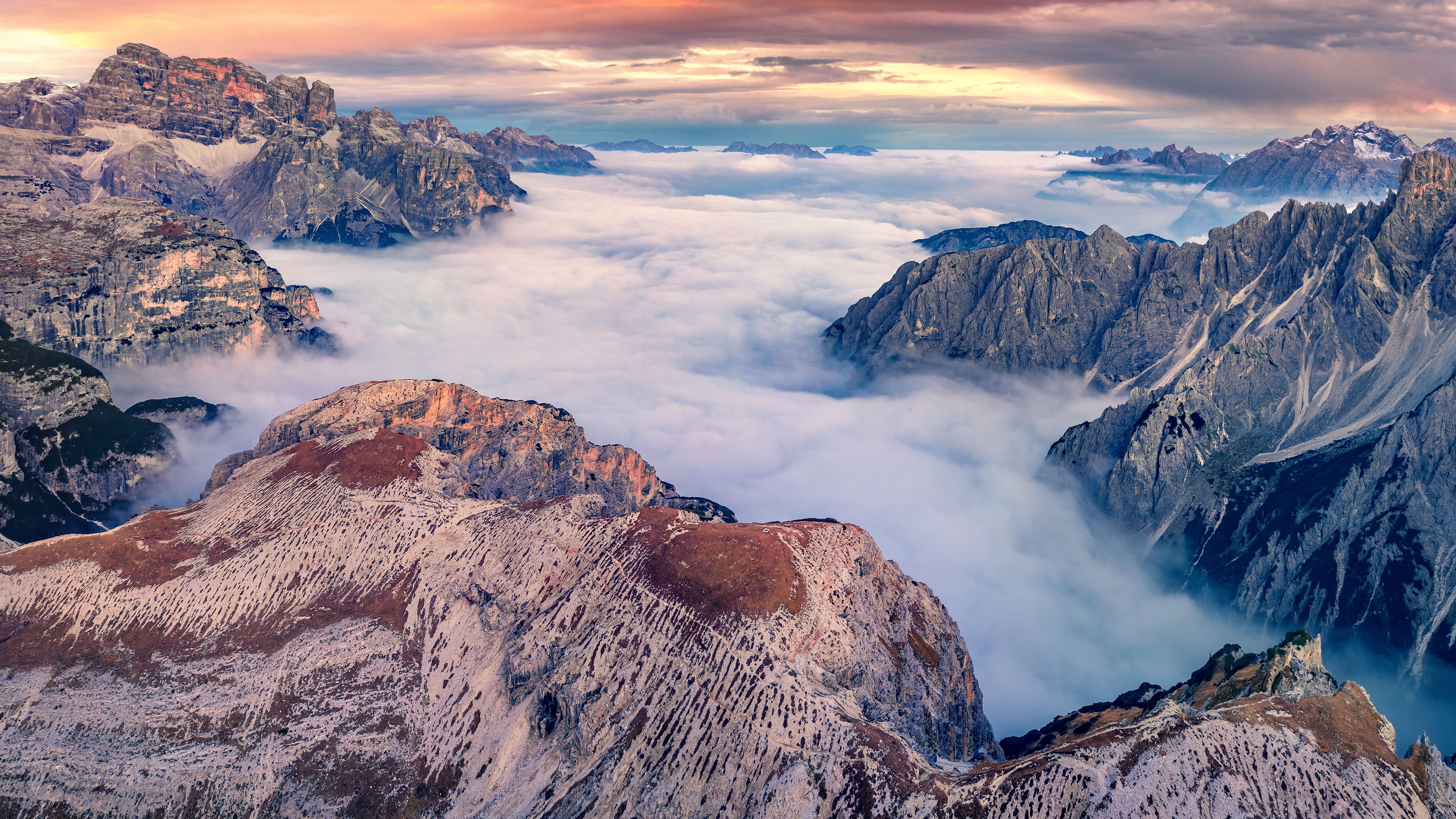 A Serene View Above the Fog