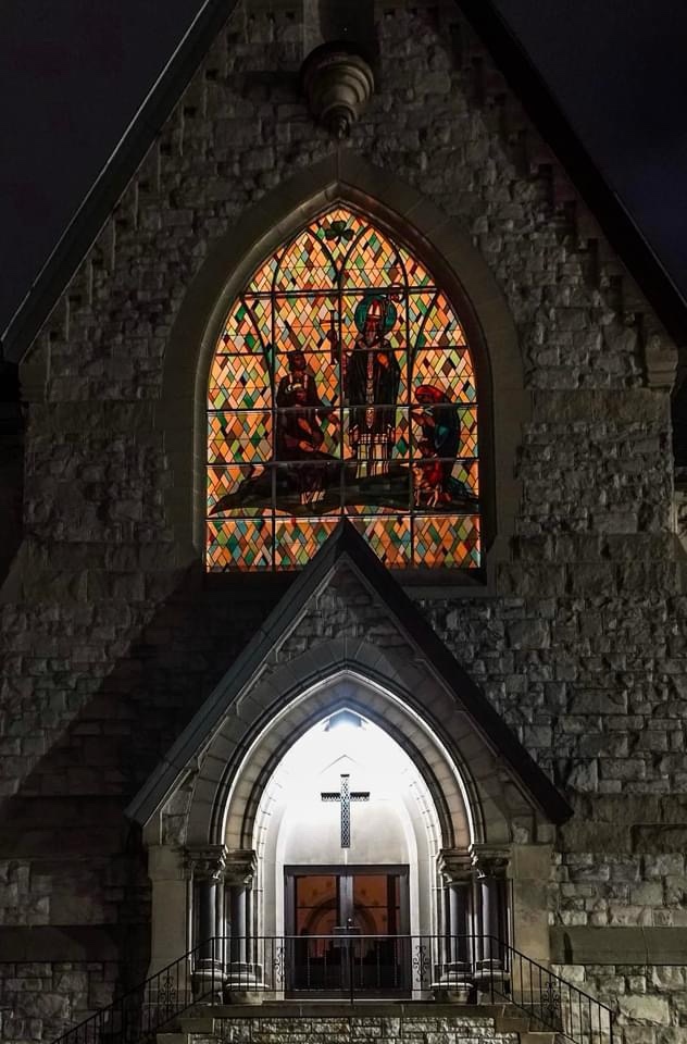 A glimpse inside the church.
