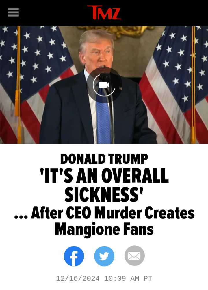 Rich Man with Government Healthcare Calls Mangione Fans 'Sick'